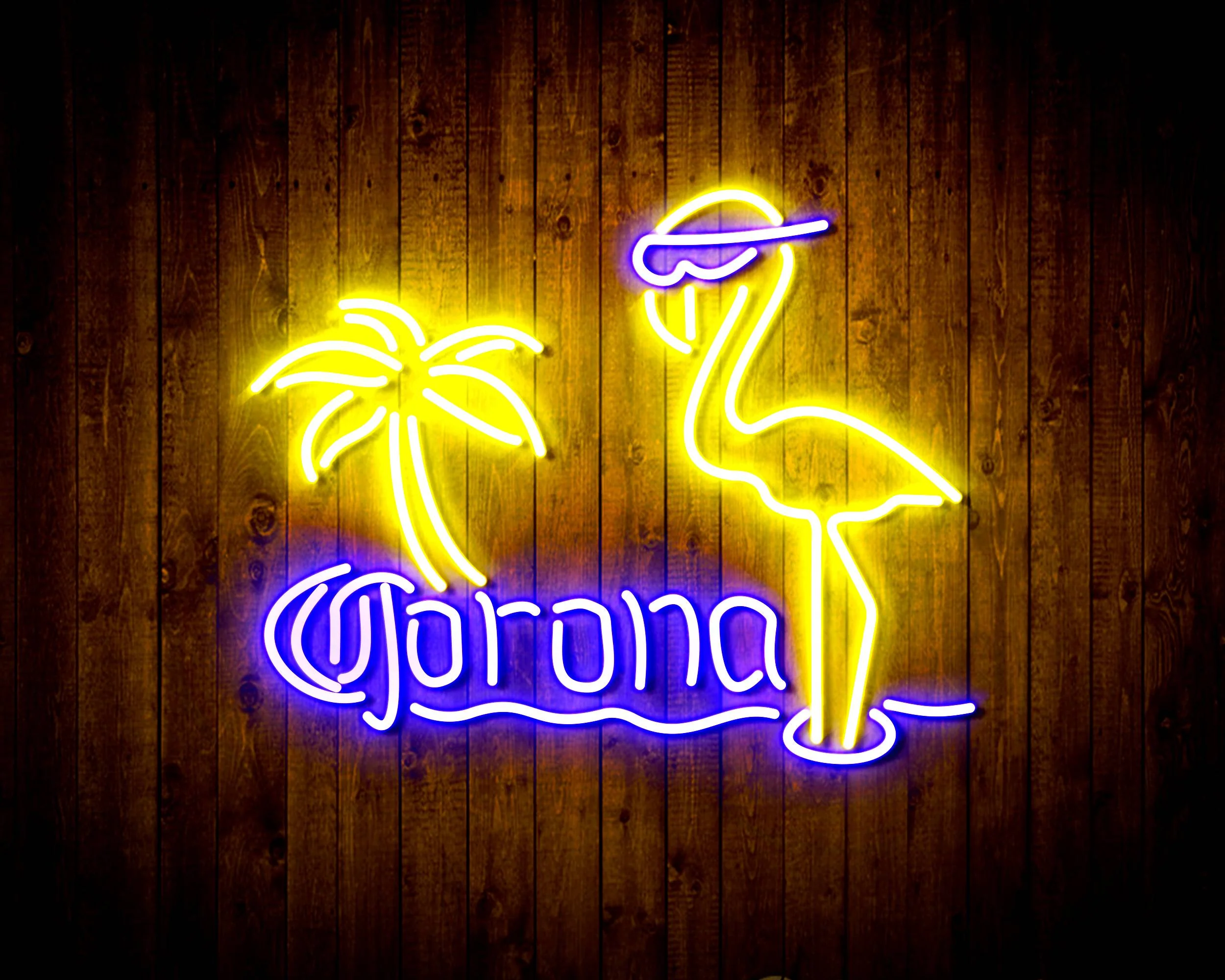 Corona Beer Flammingo Handmade Neon Flex LED Sign - Image 17