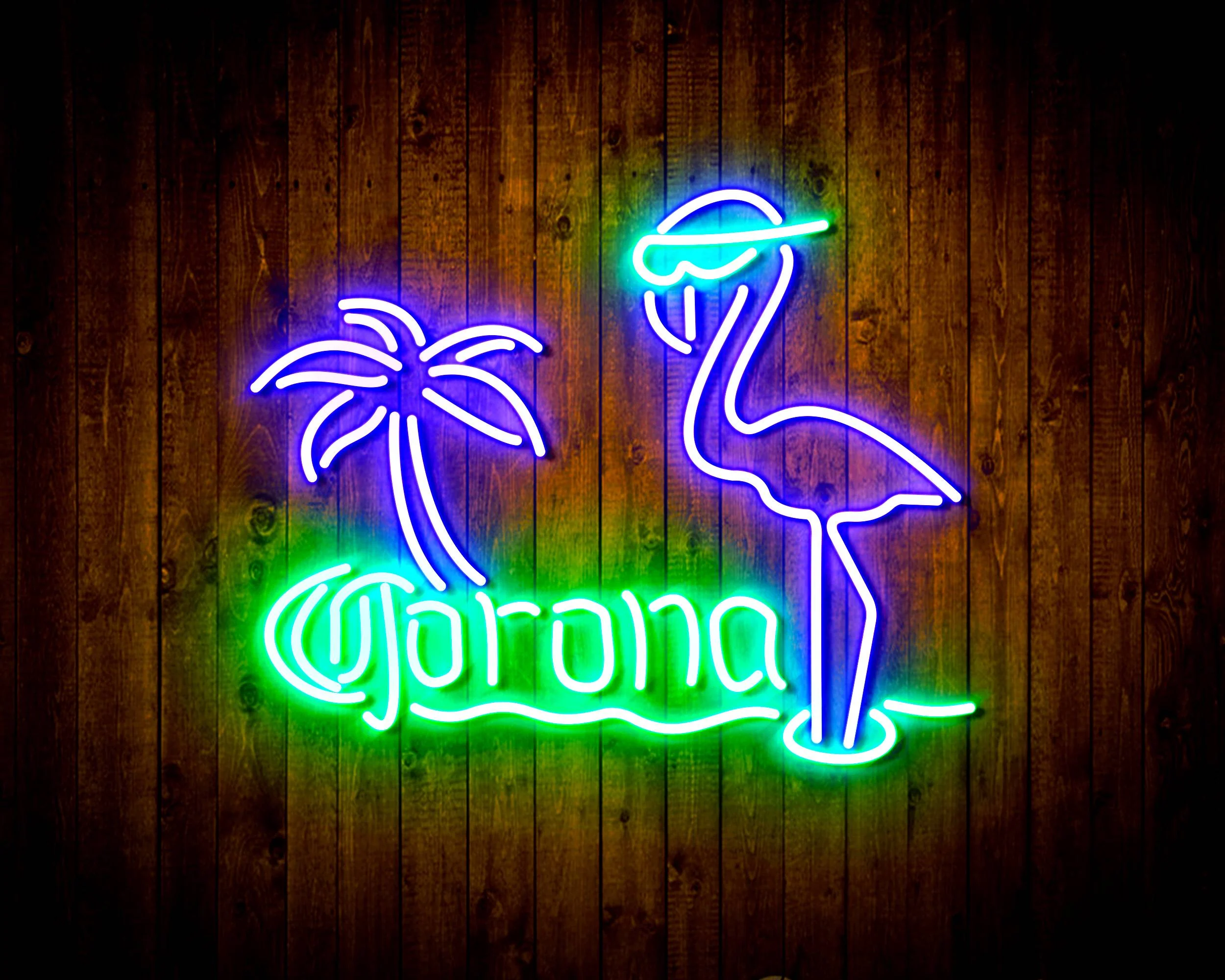 Corona Beer Flammingo Handmade Neon Flex LED Sign - Image 23