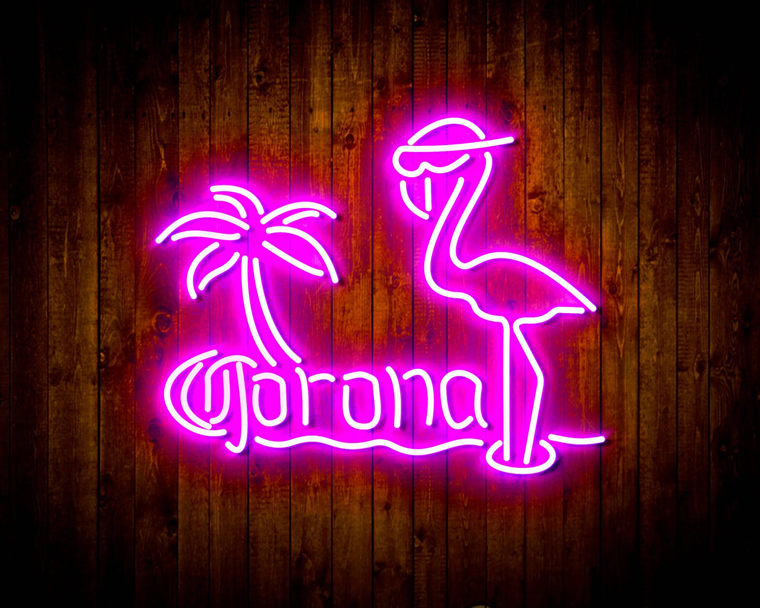 Corona Beer Flammingo Handmade Neon Flex LED Sign - Image 28