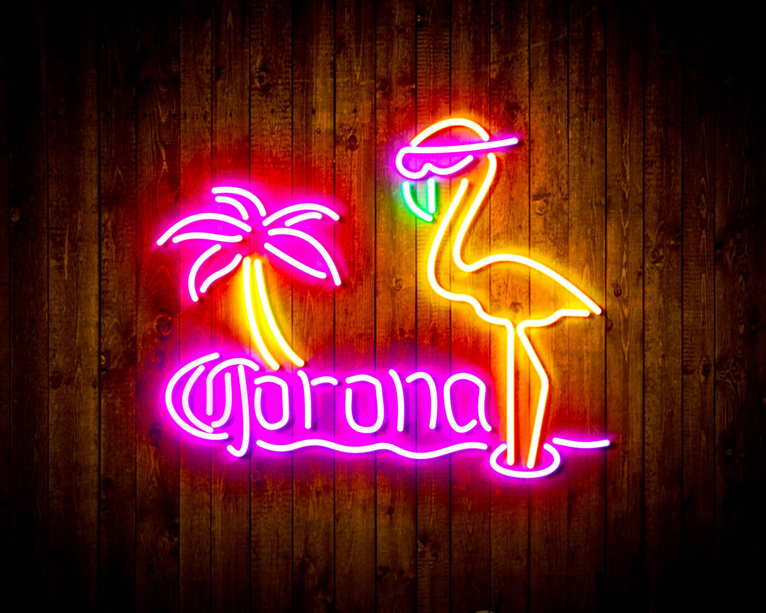 Corona Beer Flammingo Handmade Neon Flex LED Sign - Image 8