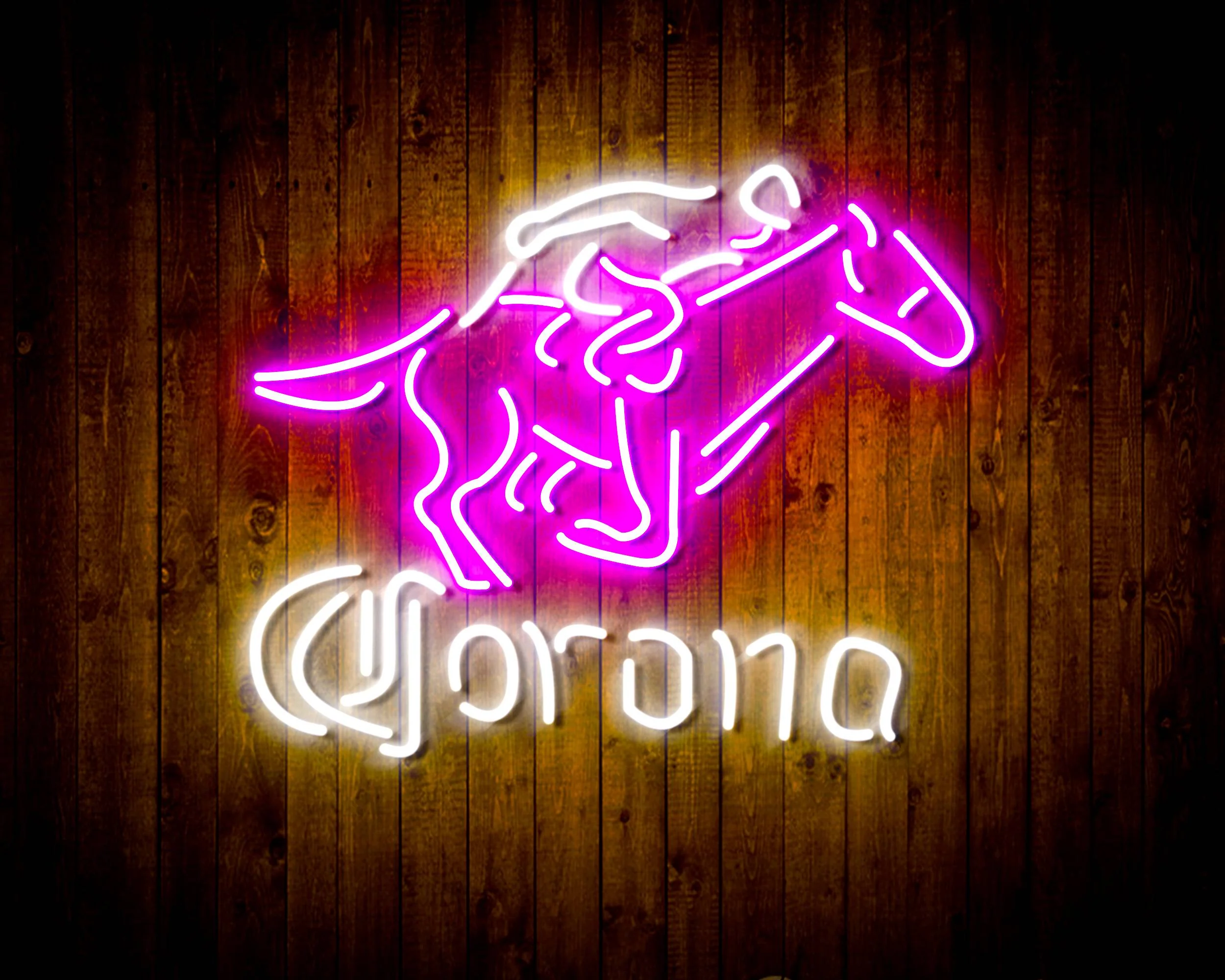 Corona Racing Horse Handmade Neon Flex LED Sign - Image 12