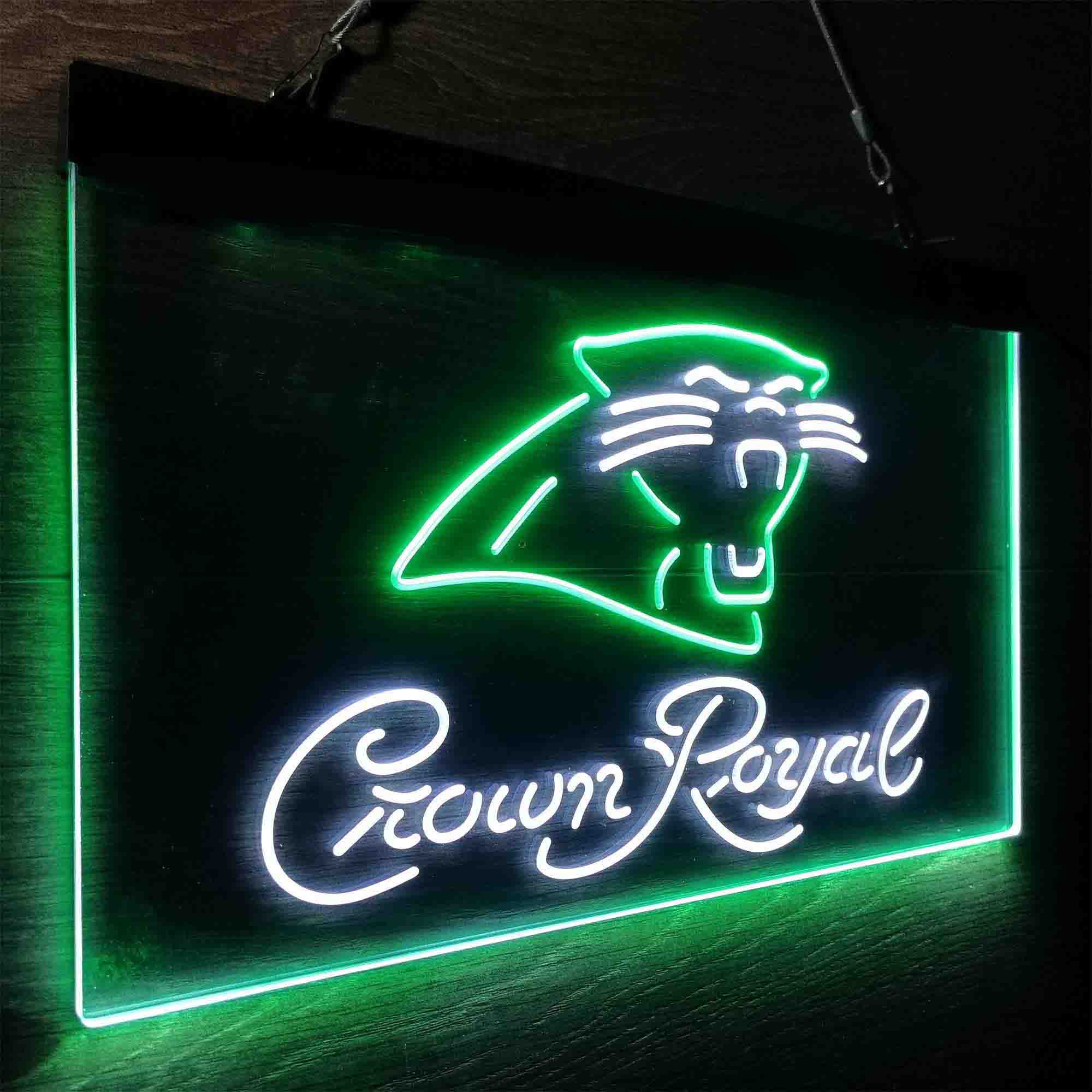 Carolina Panthers Crown Royal Bar Neon-Like LED Sign - Image 17