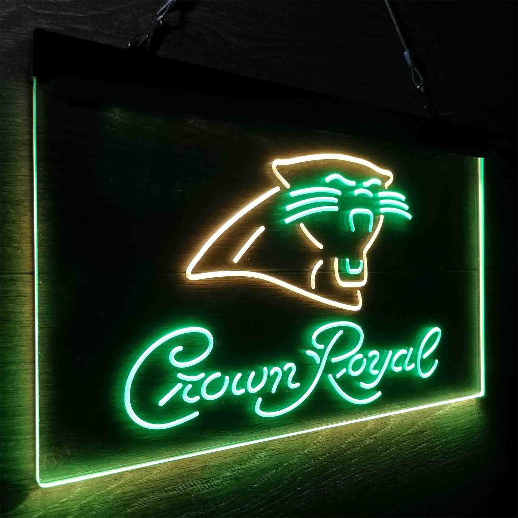 Carolina Panthers Crown Royal Bar Neon-Like LED Sign - Image 21