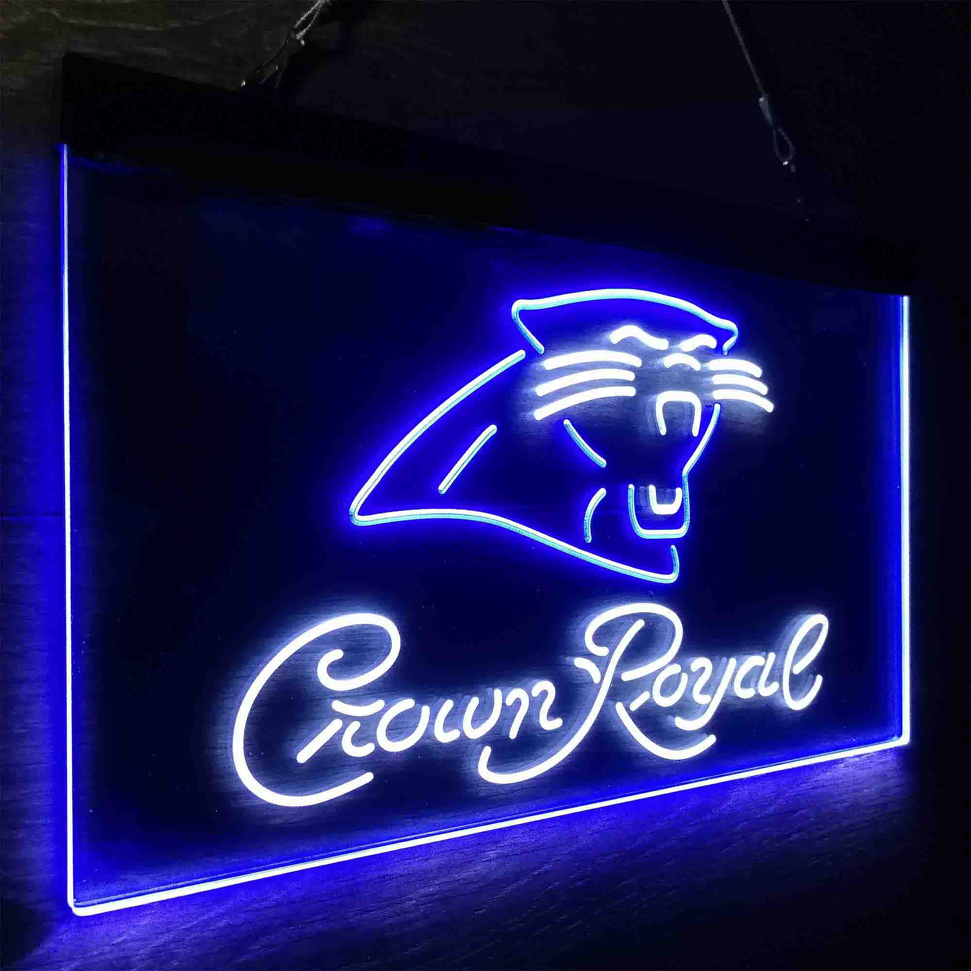 Carolina Panthers Crown Royal Bar Neon-Like LED Sign - Image 22