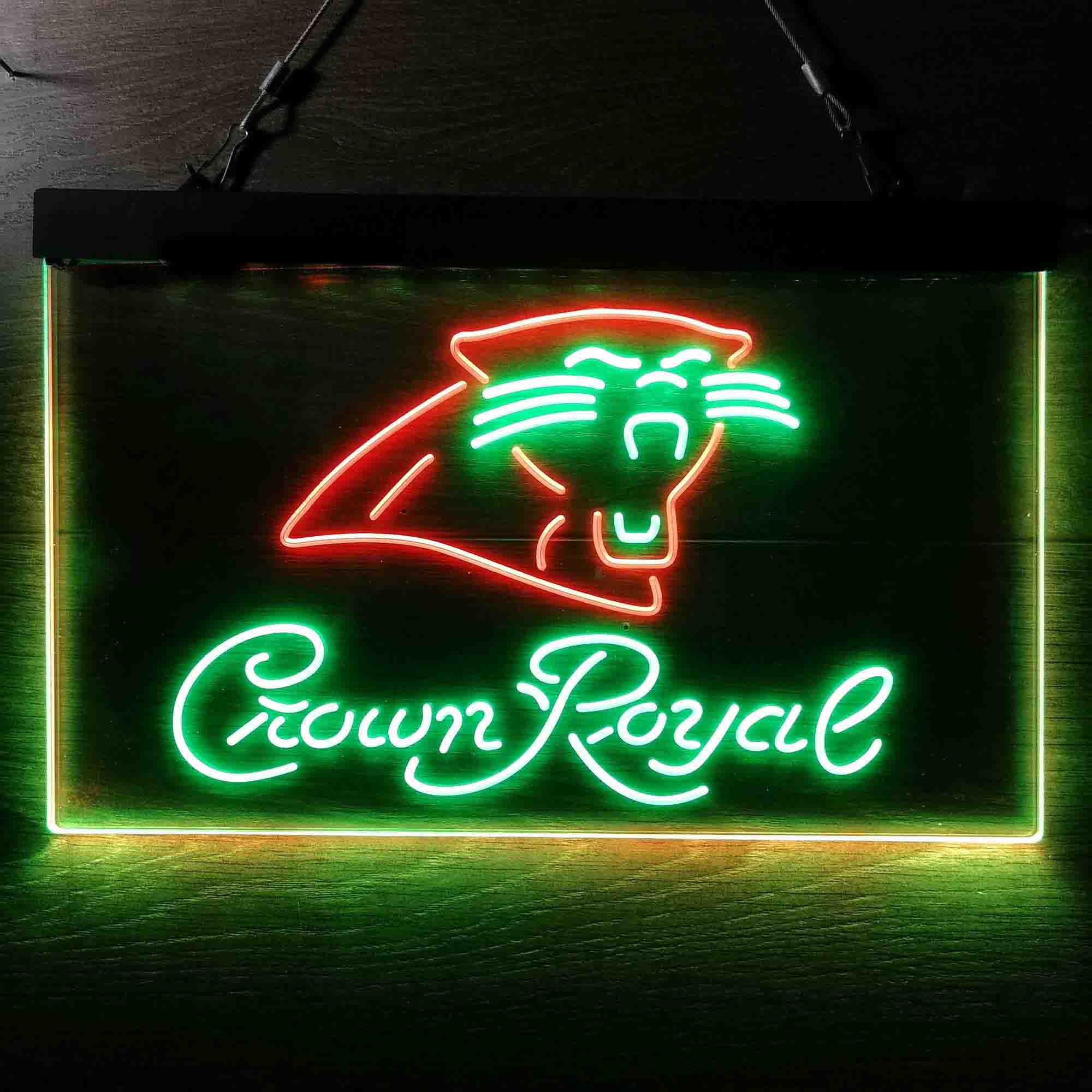 Carolina Panthers Crown Royal Bar Neon-Like LED Sign - Image 6