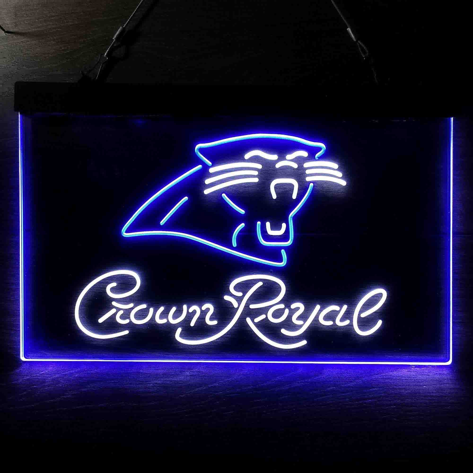 Carolina Panthers Crown Royal Bar Neon-Like LED Sign - Image 9