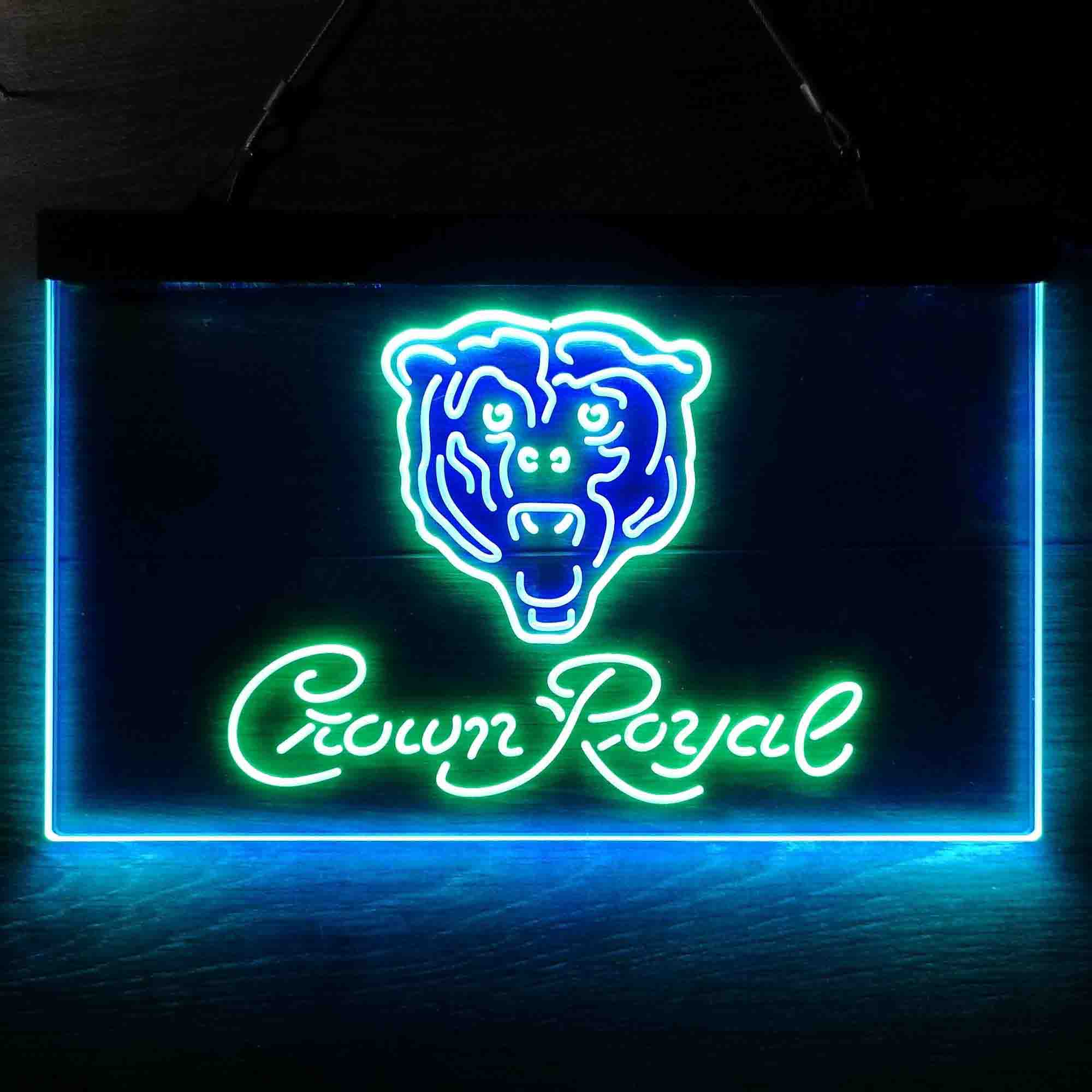 Chicago Bears Crown Royal Bar Neon-Like LED Sign - Image 13