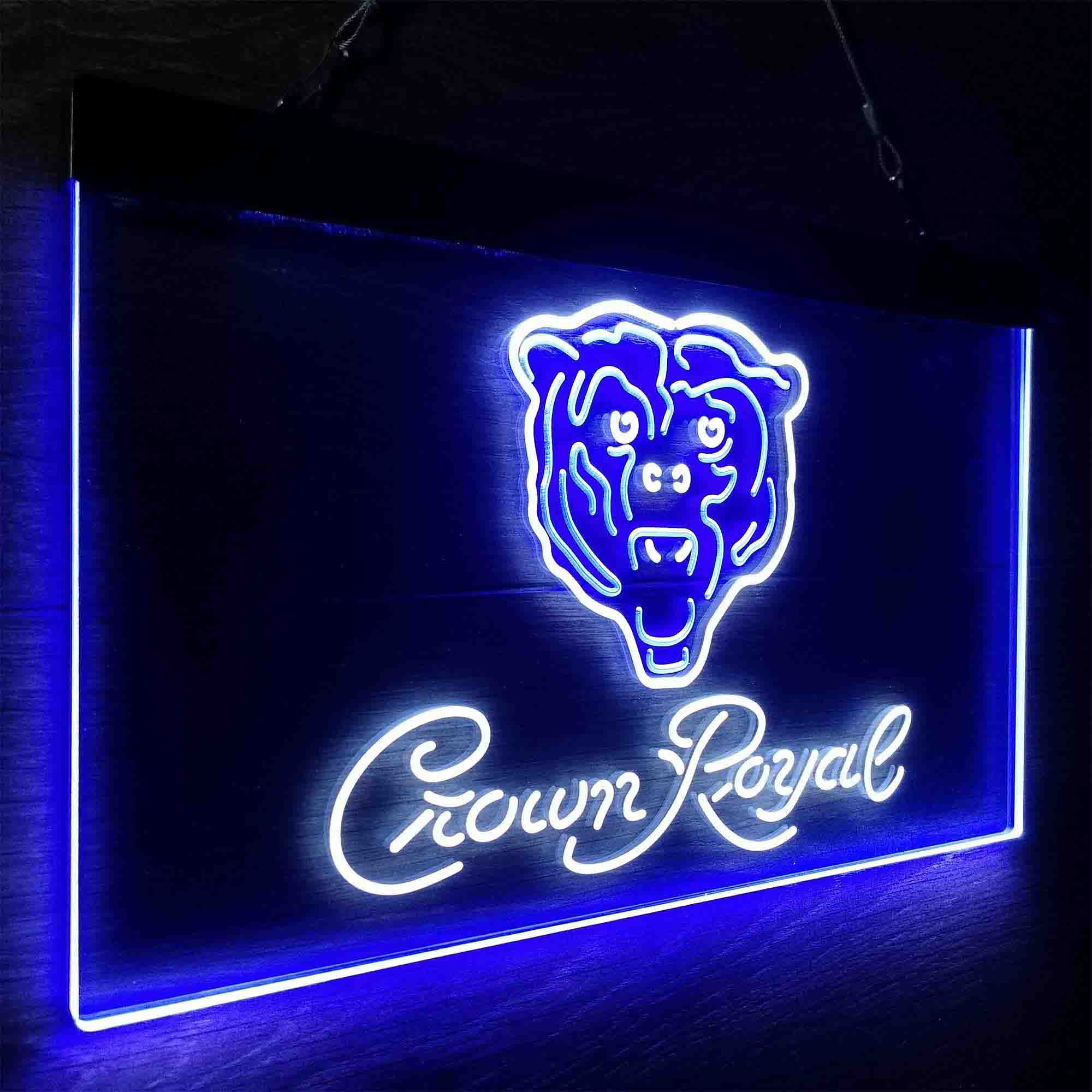 Chicago Bears Crown Royal Bar Neon-Like LED Sign - Image 15