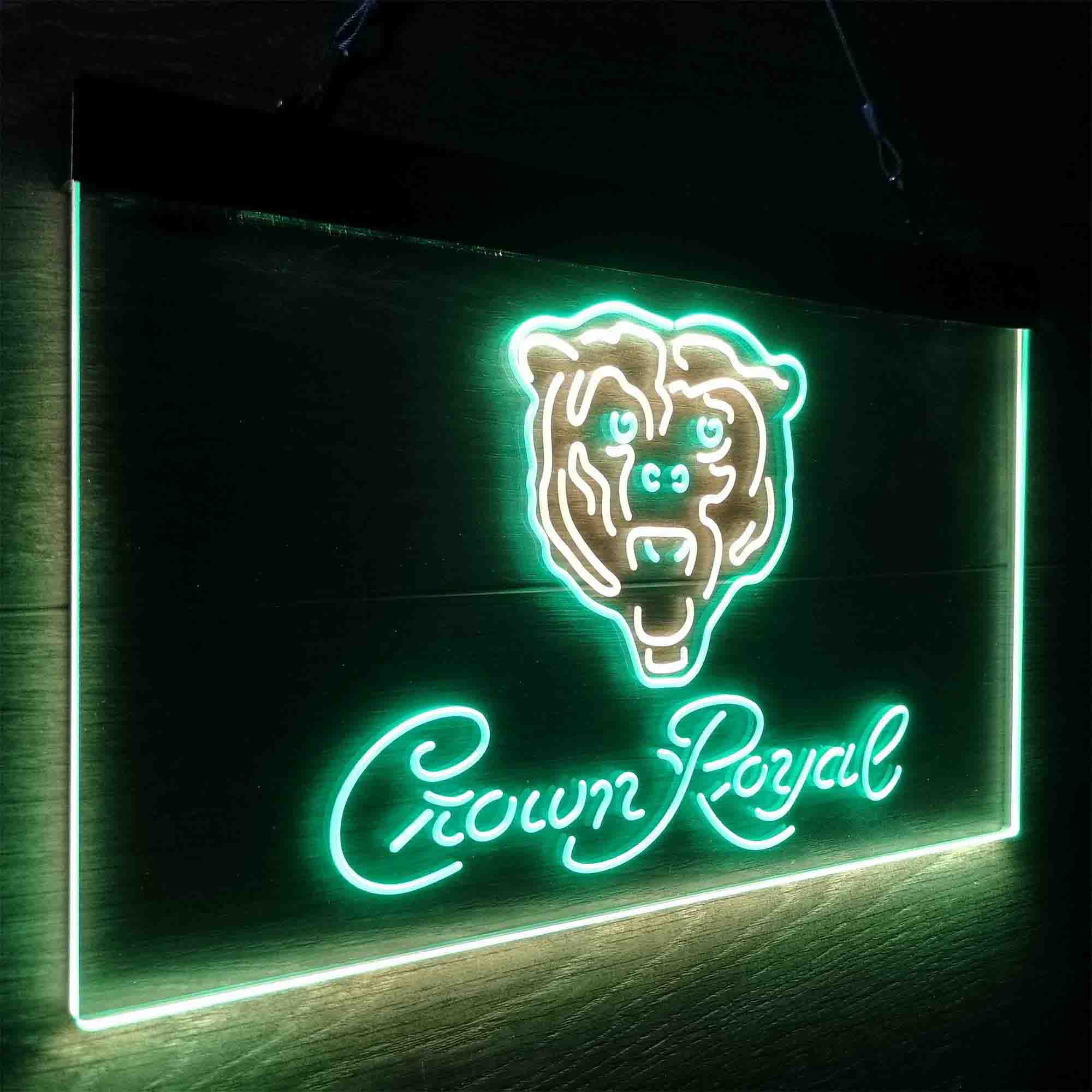Chicago Bears Crown Royal Bar Neon-Like LED Sign - Image 17