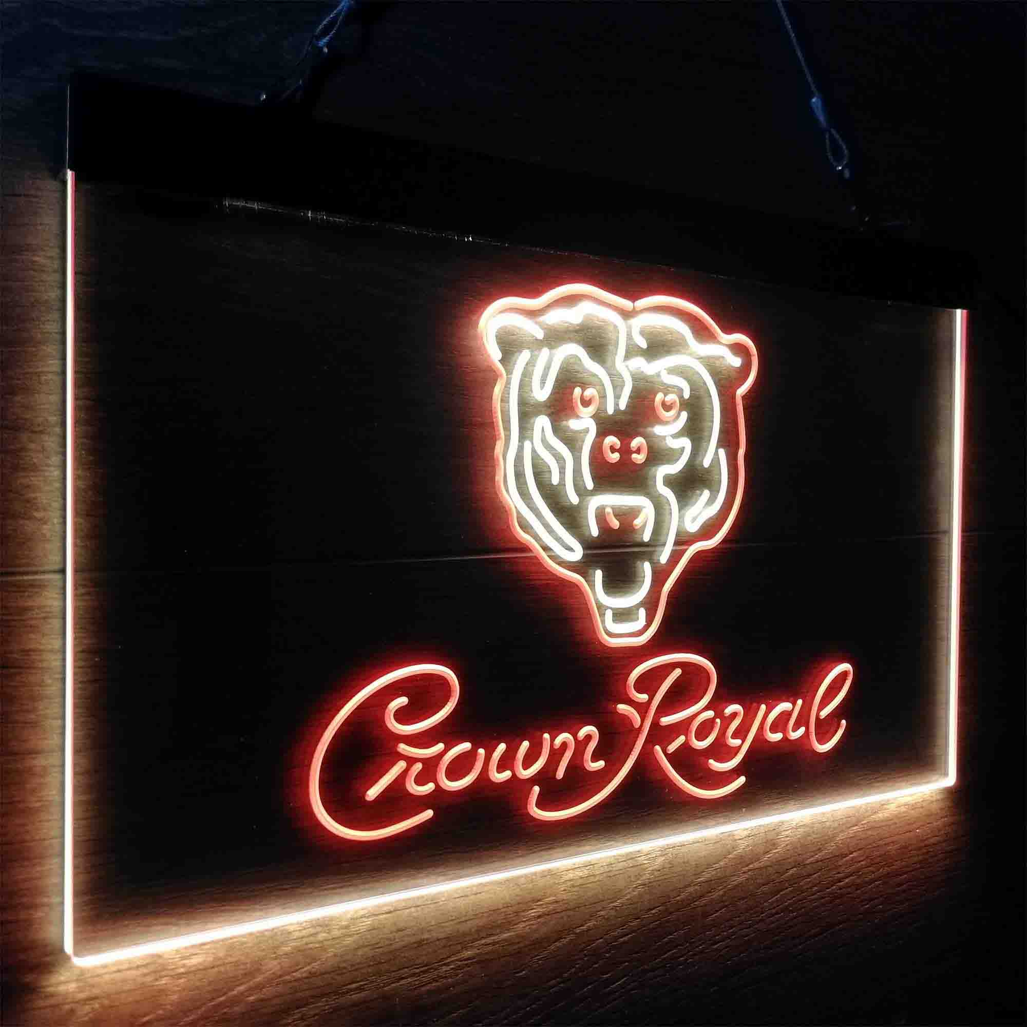 Chicago Bears Crown Royal Bar Neon-Like LED Sign - Image 18