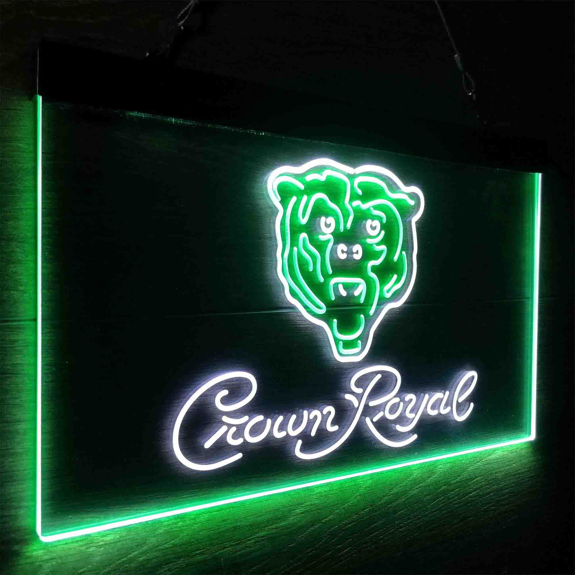 Chicago Bears Crown Royal Bar Neon-Like LED Sign - Image 19
