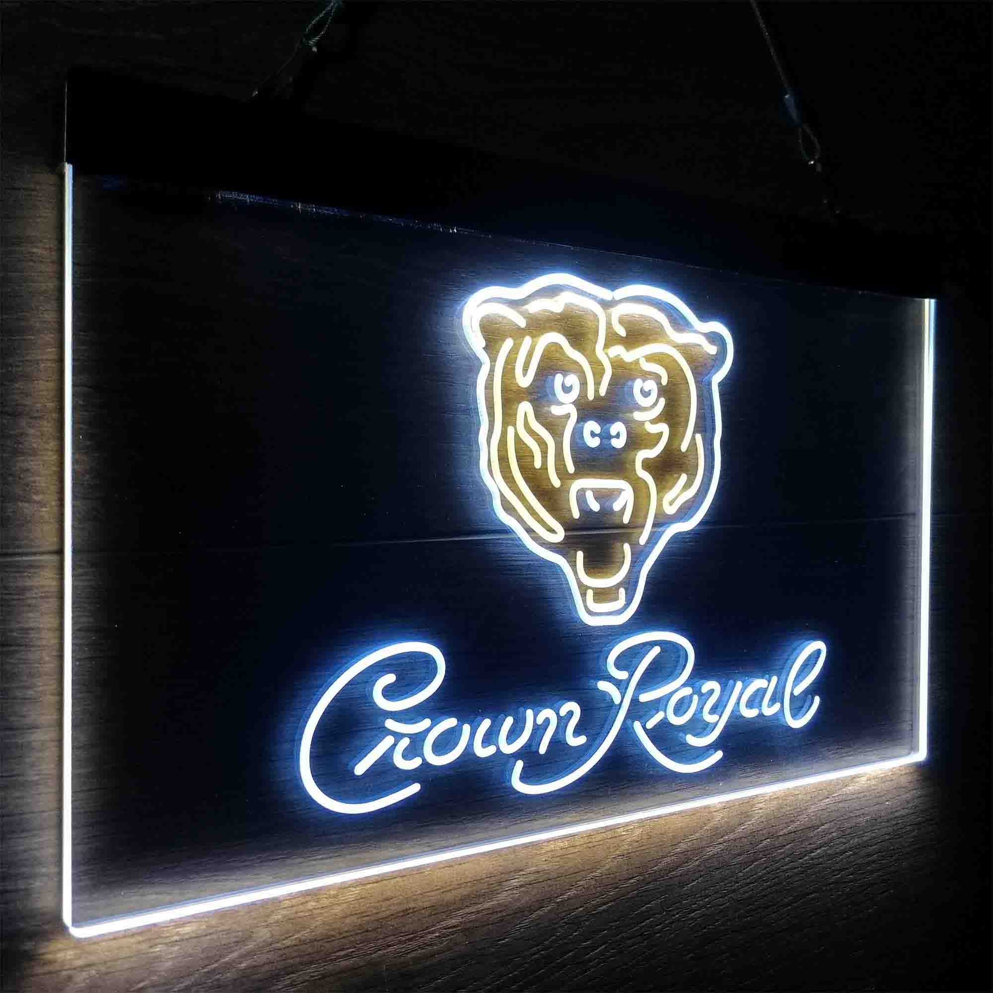 Chicago Bears Crown Royal Bar Neon-Like LED Sign - Image 20