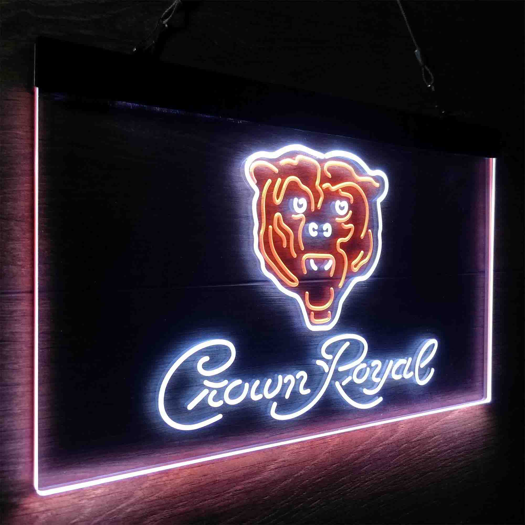 Chicago Bears Crown Royal Bar Neon-Like LED Sign - Image 22