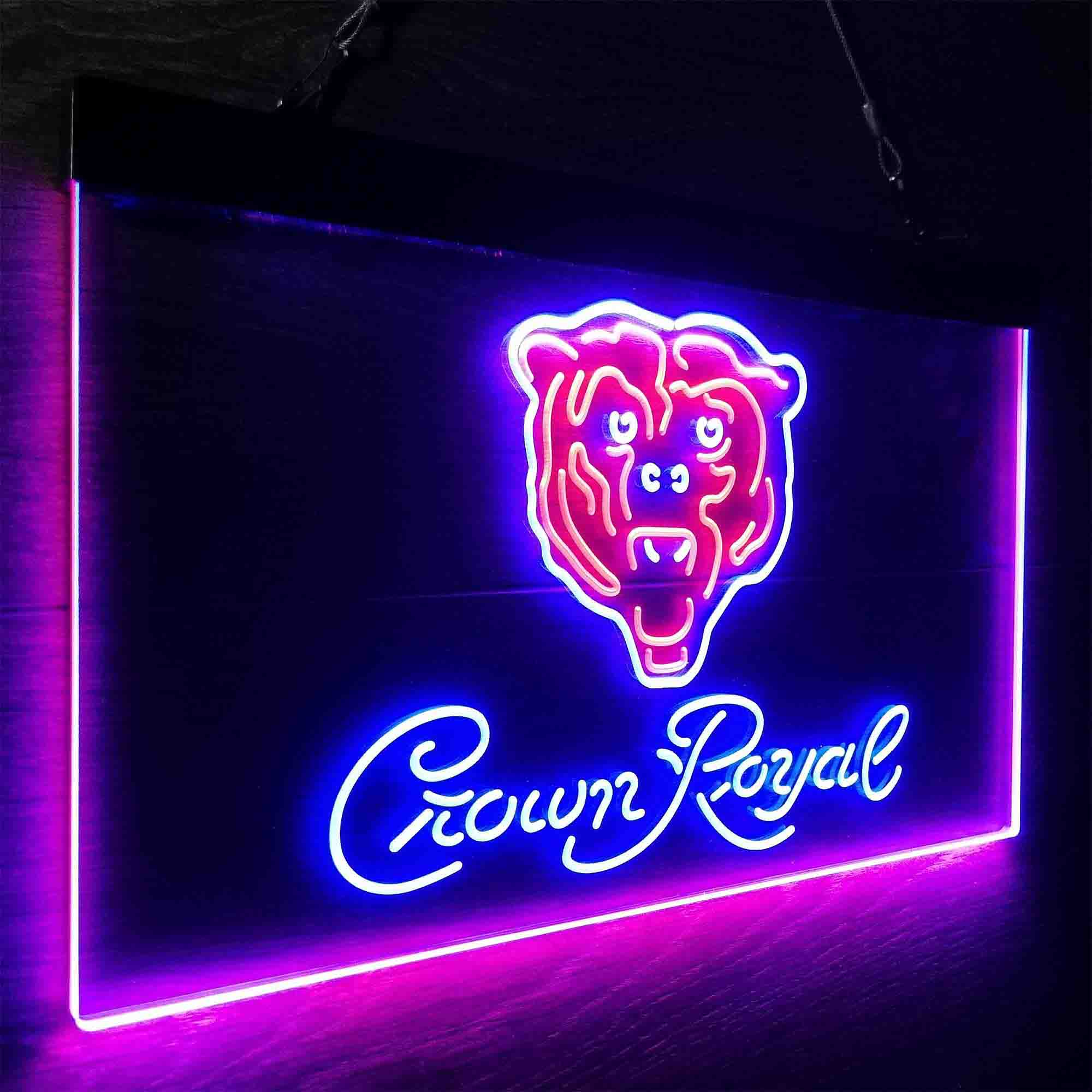 Chicago Bears Crown Royal Bar Neon-Like LED Sign - Image 25