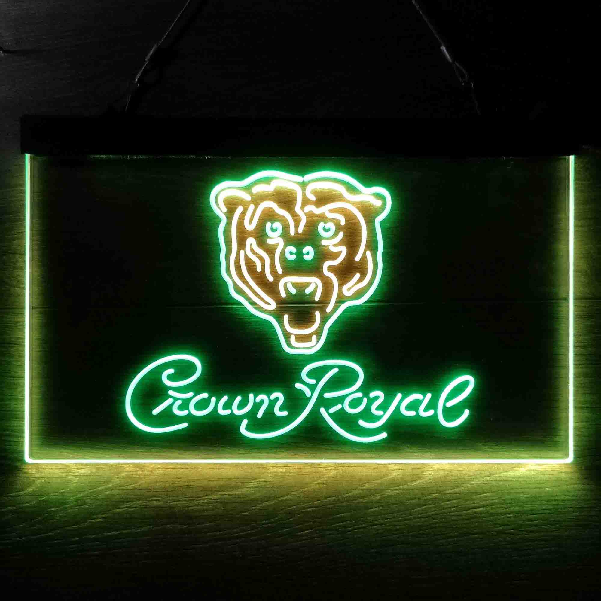 Chicago Bears Crown Royal Bar Neon-Like LED Sign - Image 4