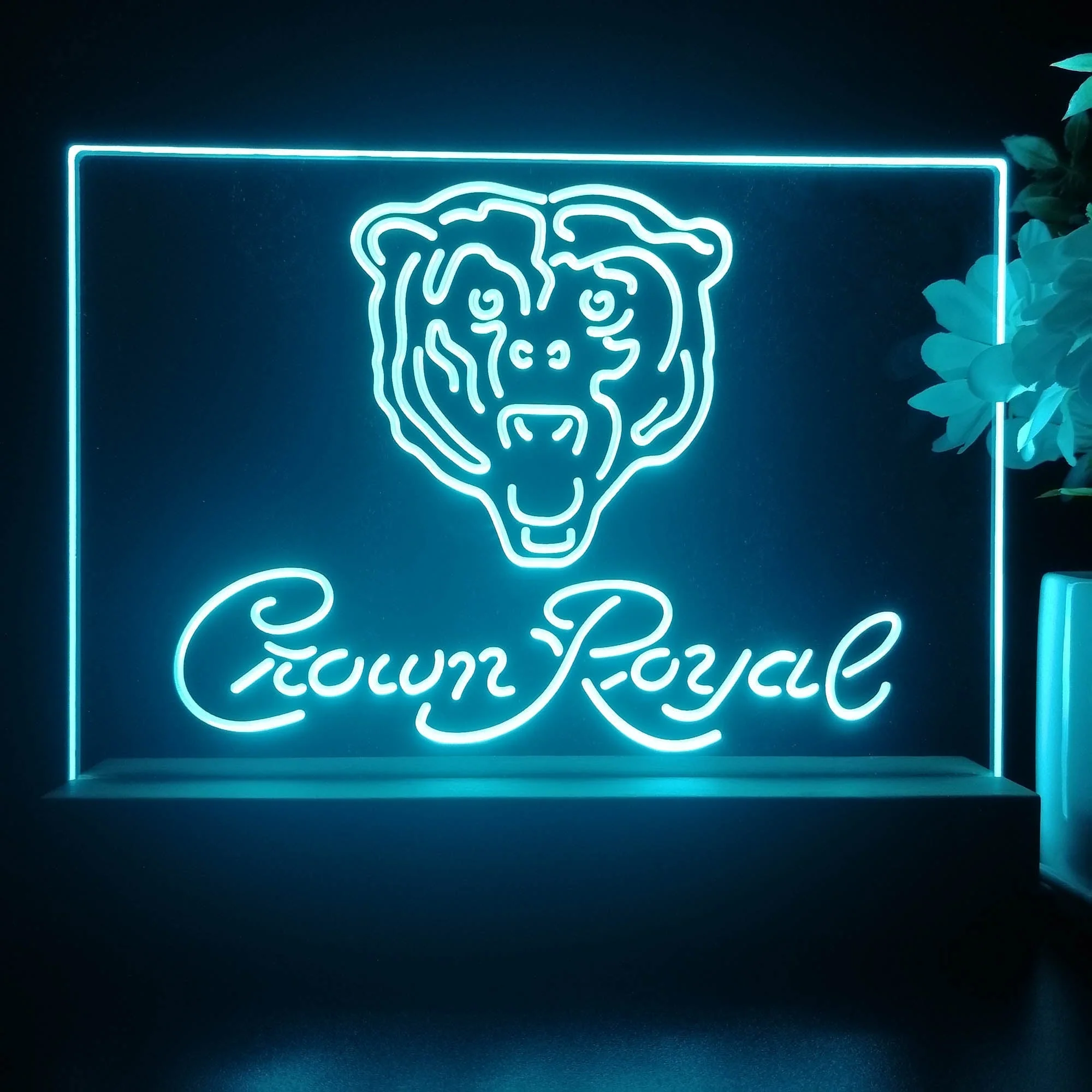 Crown Royal Bar Chicago Bears Est. 1920 Night Light Pub Bar Lamp - Image 3