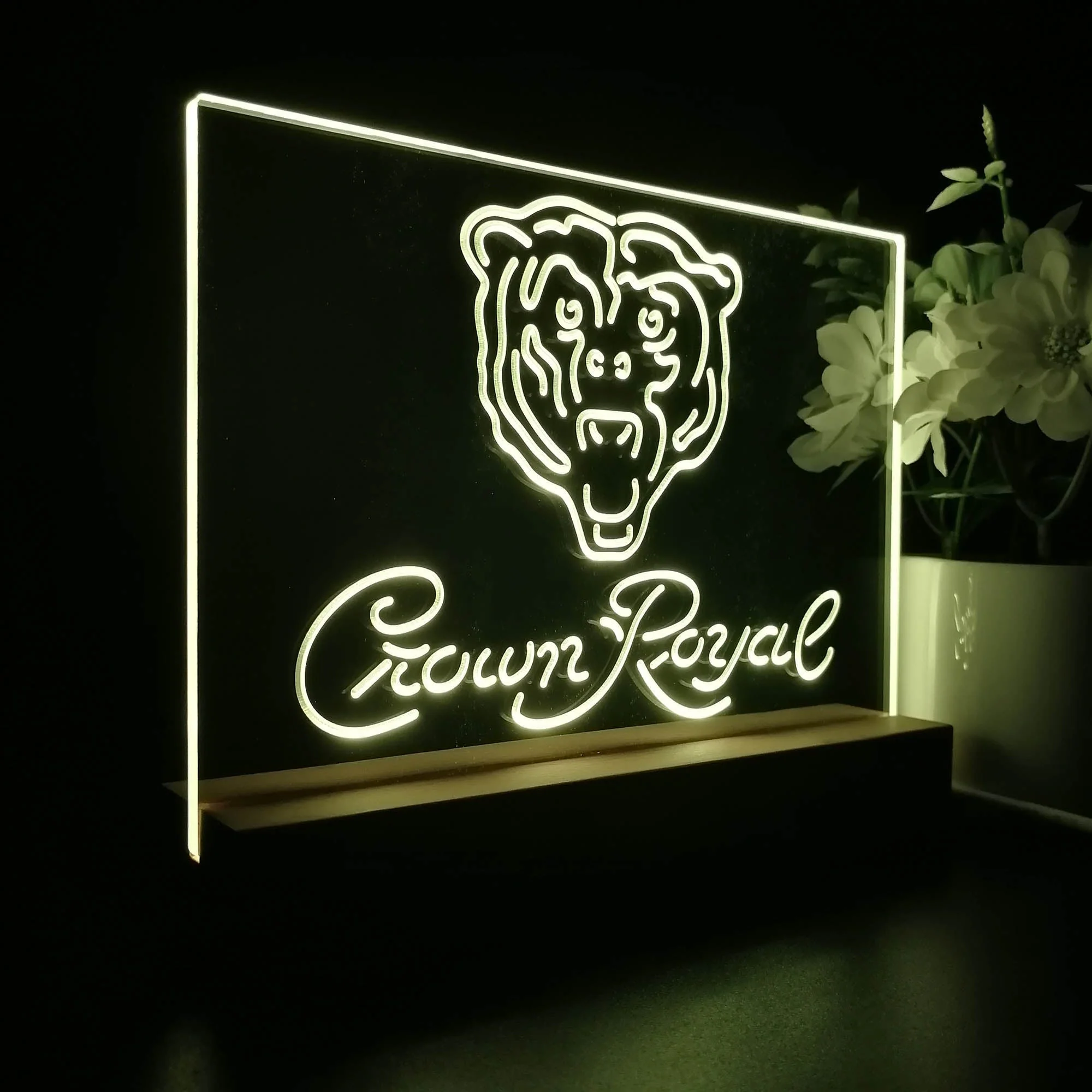 Crown Royal Bar Chicago Bears Est. 1920 Night Light Pub Bar Lamp - Image 6