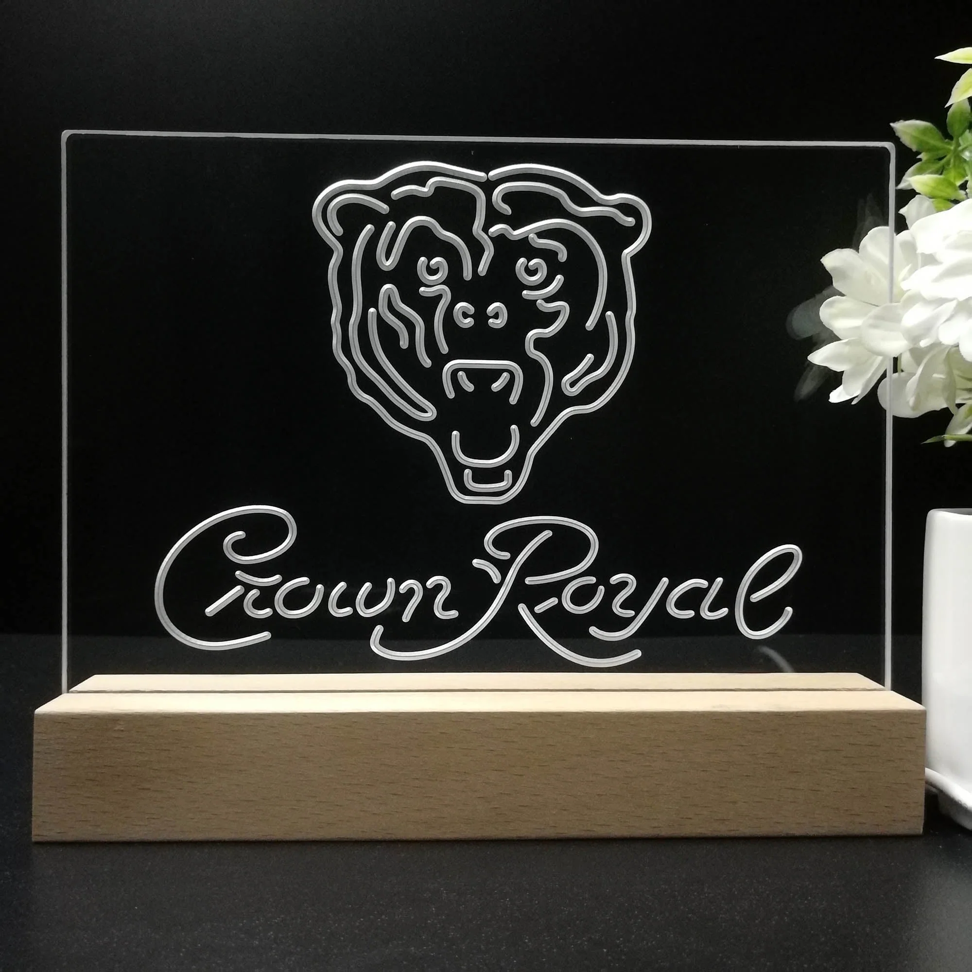 Crown Royal Bar Chicago Bears Est. 1920 Night Light Pub Bar Lamp - Image 8