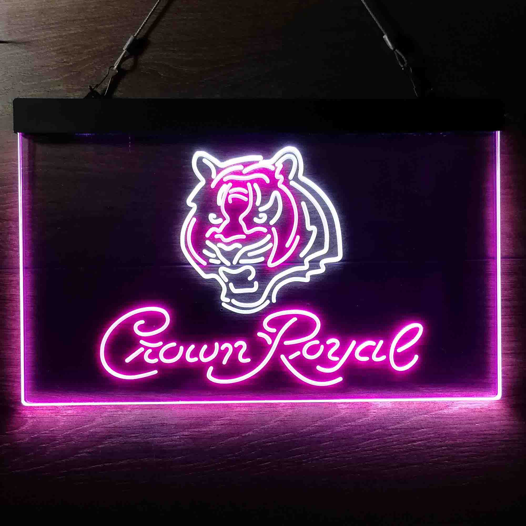 Crown Royal Bar Cincinnati Bengals Est. 1968 Neon-Like LED Sign - Image 10