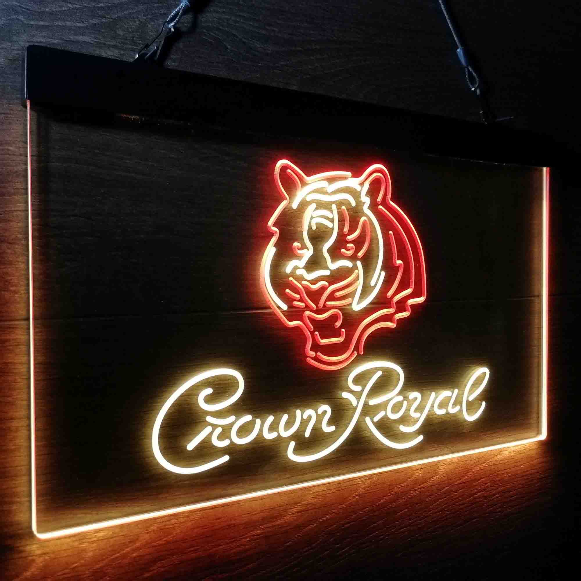 Crown Royal Bar Cincinnati Bengals Est. 1968 Neon-Like LED Sign - Image 19