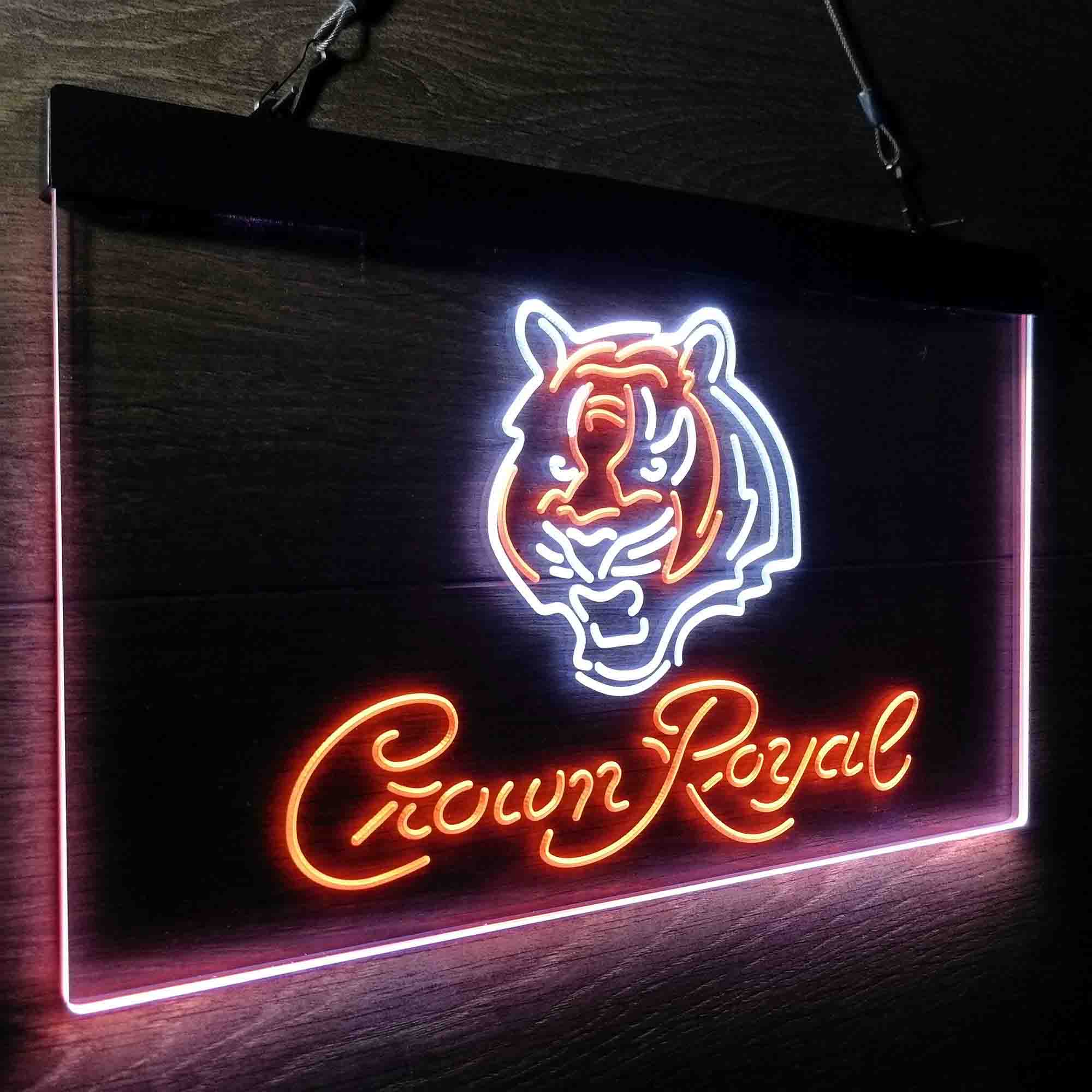 Crown Royal Bar Cincinnati Bengals Est. 1968 Neon-Like LED Sign - Image 21