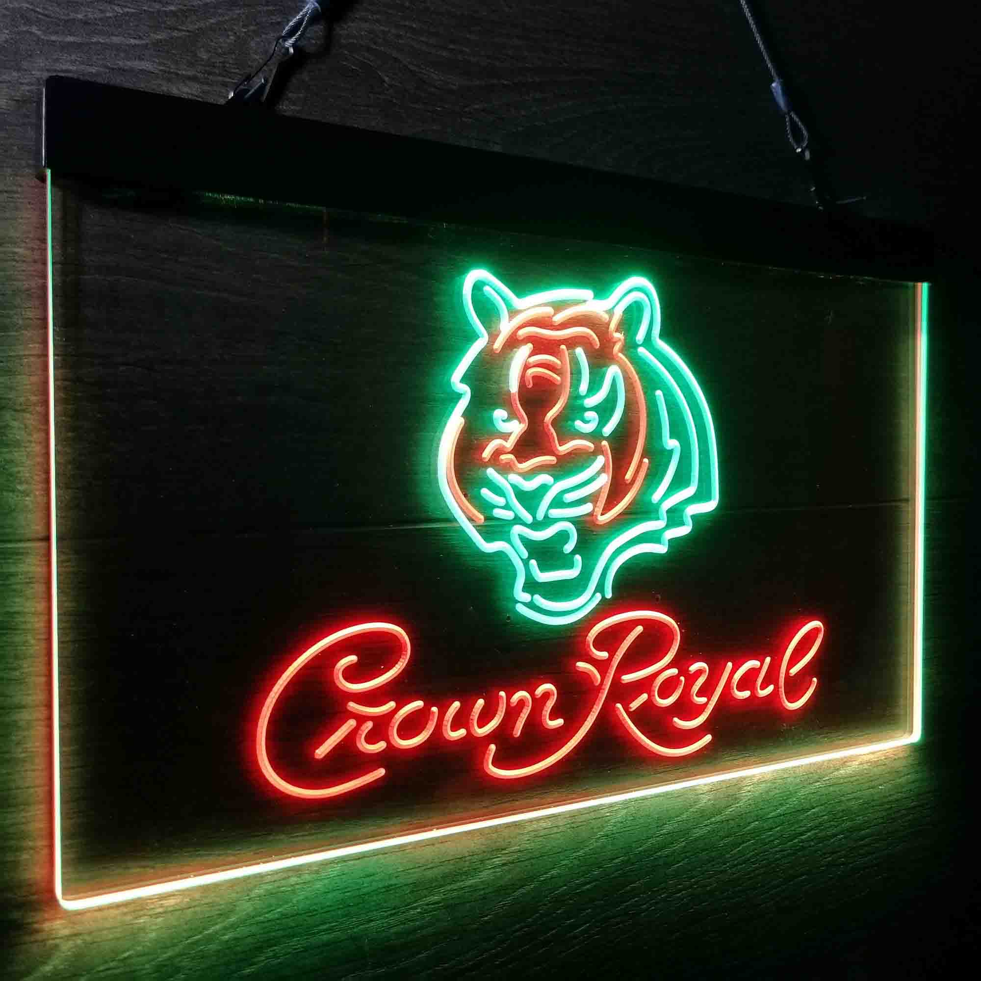 Crown Royal Bar Cincinnati Bengals Est. 1968 Neon-Like LED Sign - Image 24