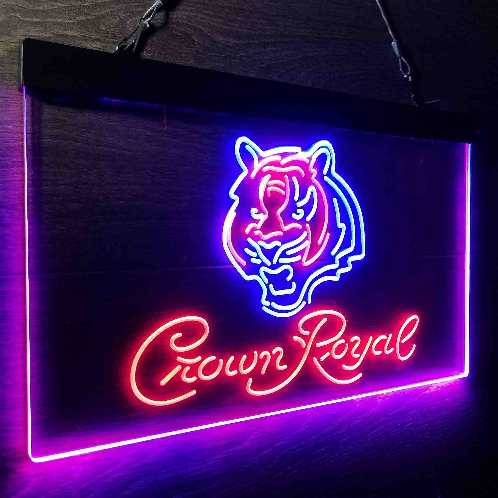 Crown Royal Bar Cincinnati Bengals Est. 1968 Neon-Like LED Sign - Image 25