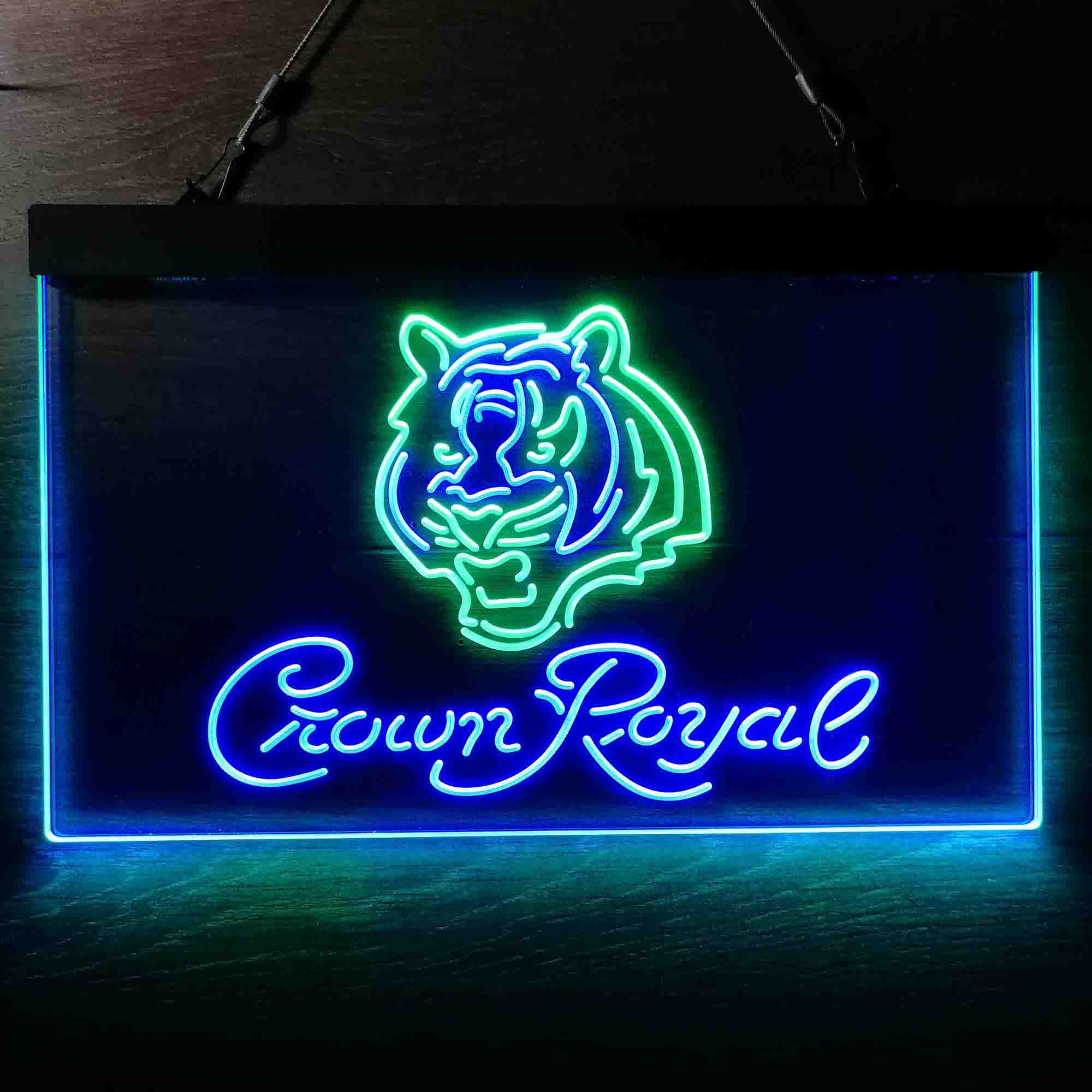 Crown Royal Bar Cincinnati Bengals Est. 1968 Neon-Like LED Sign - Image 4