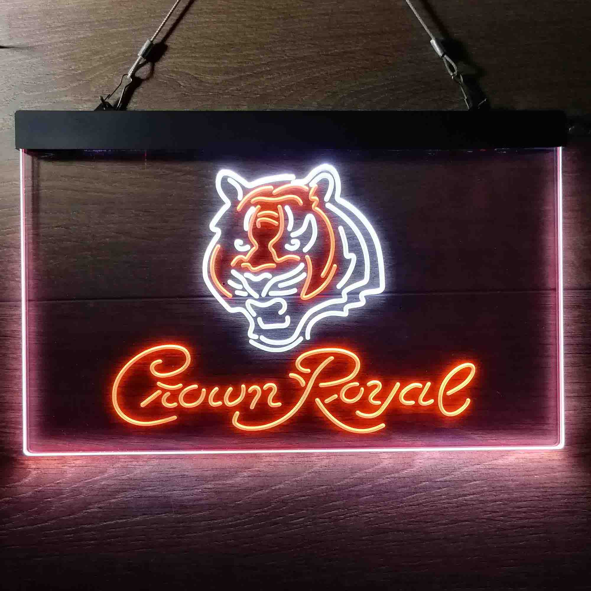 Crown Royal Bar Cincinnati Bengals Est. 1968 Neon-Like LED Sign - Image 8