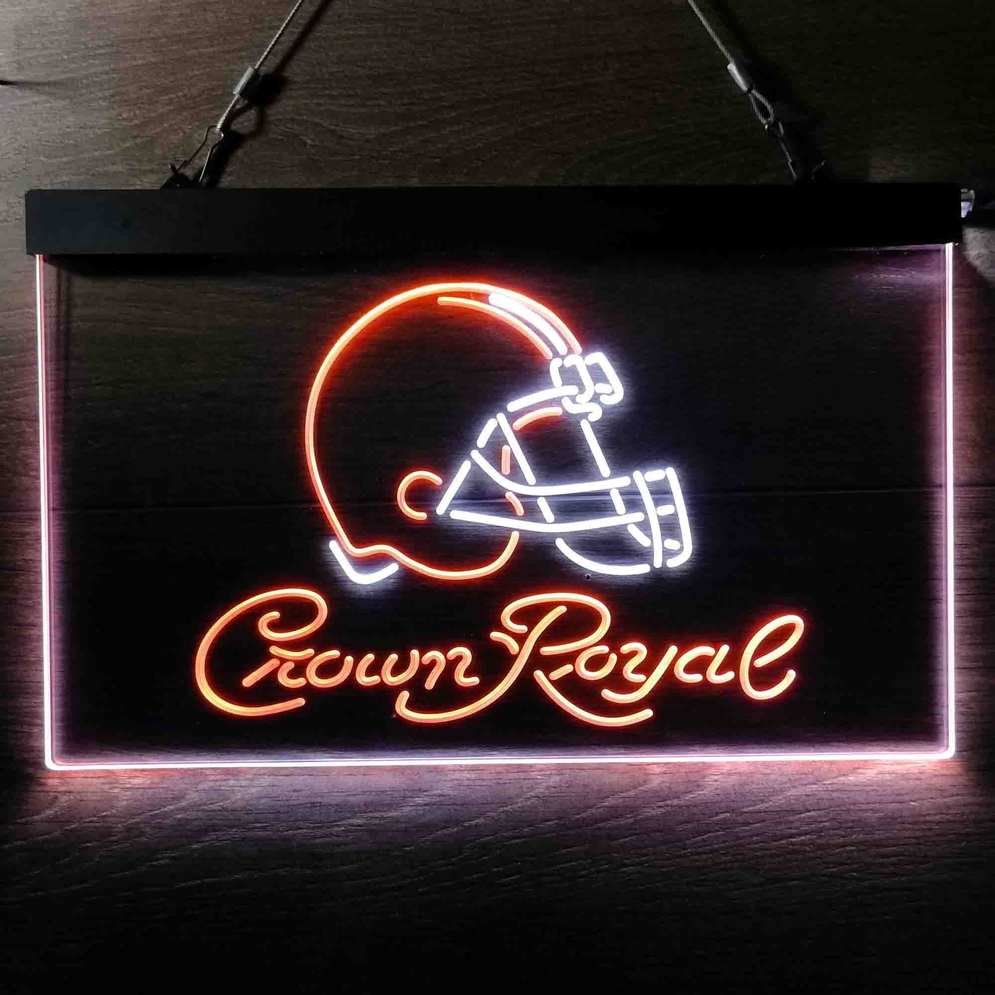 Cleveland Browns Crown Royal Bar Neon-Like LED Sign - Image 2