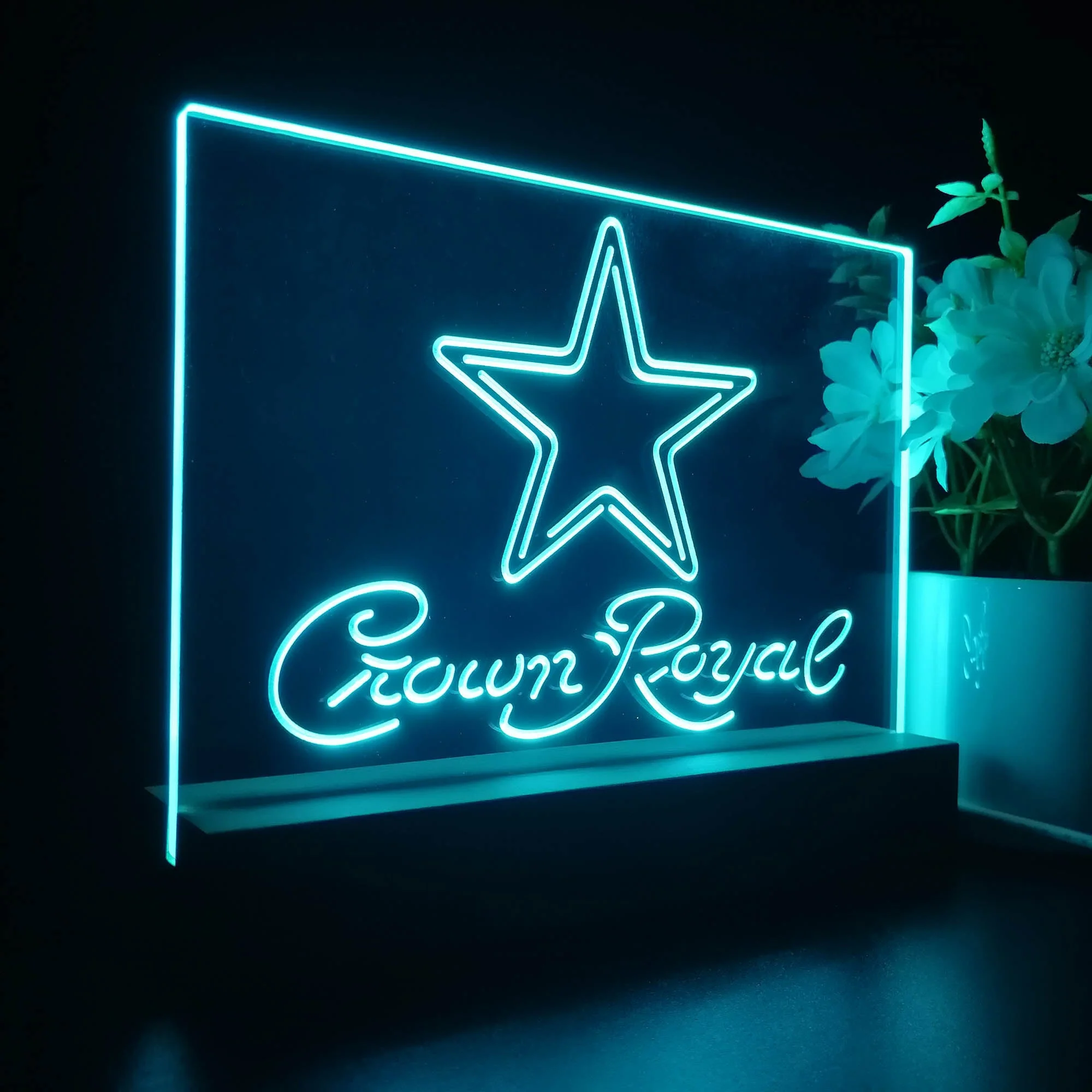 Crown Royal Bar Dallas Cowboys Est. 1960 Night Light Pub Bar Lamp - Image 5