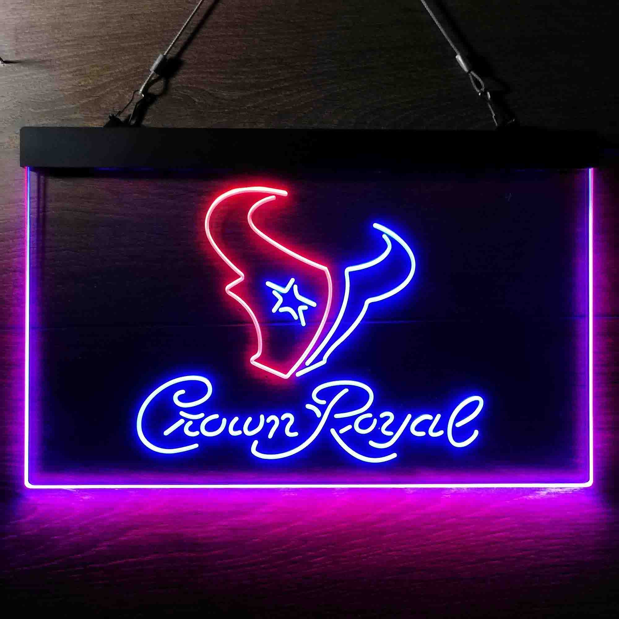 Houston Texans Crown Royal Bar Neon-Like LED Sign - Image 10