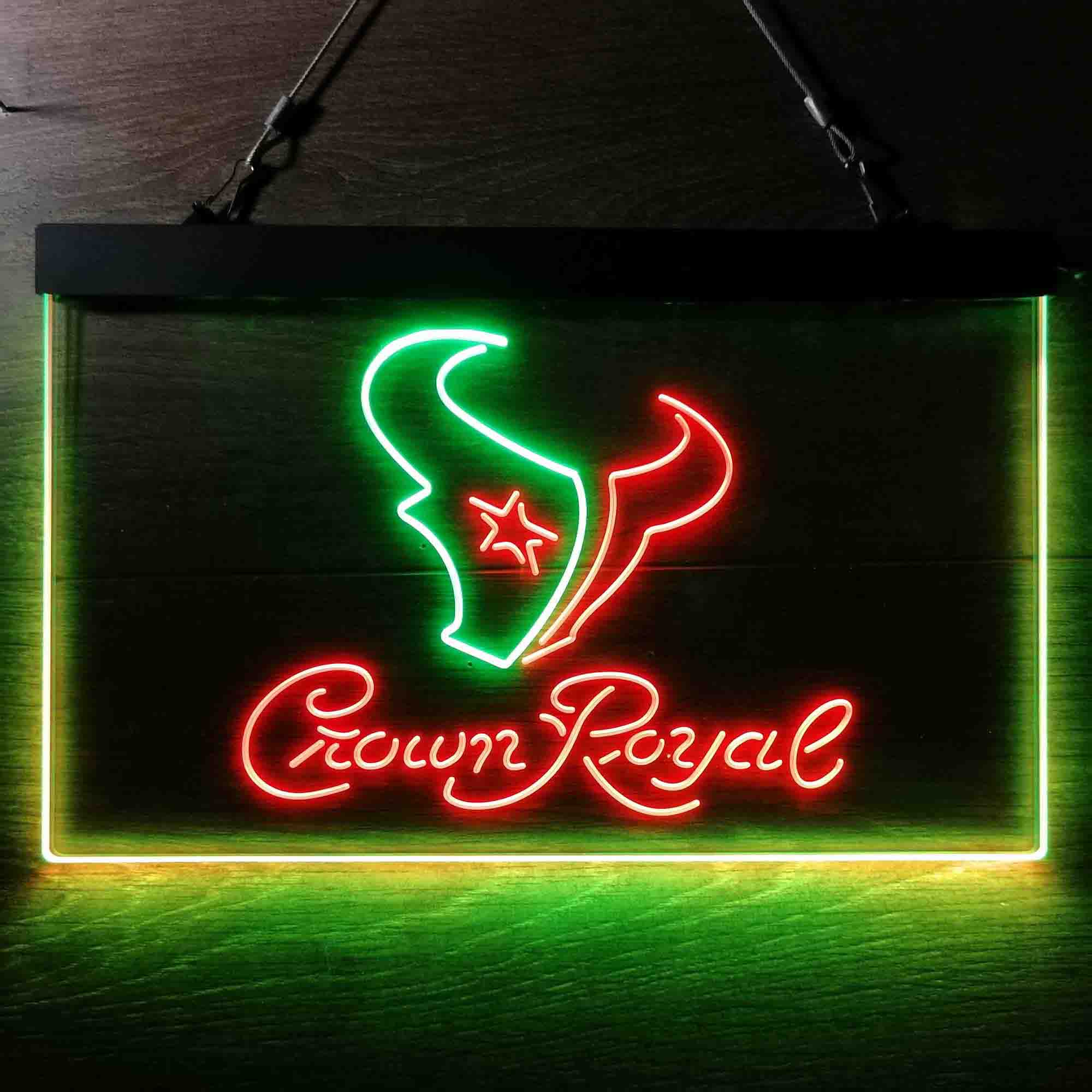 Houston Texans Crown Royal Bar Neon-Like LED Sign - Image 11