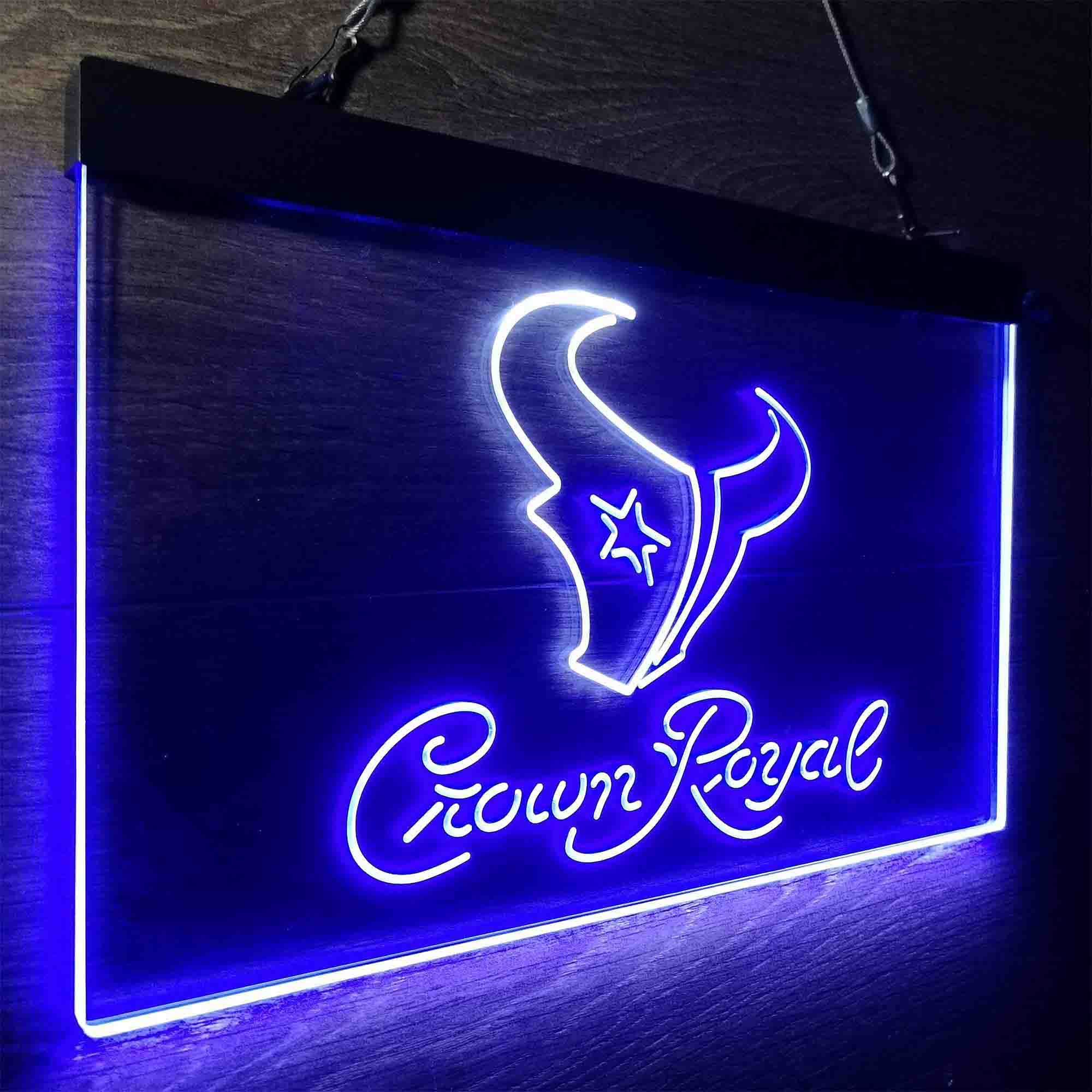 Houston Texans Crown Royal Bar Neon-Like LED Sign - Image 19