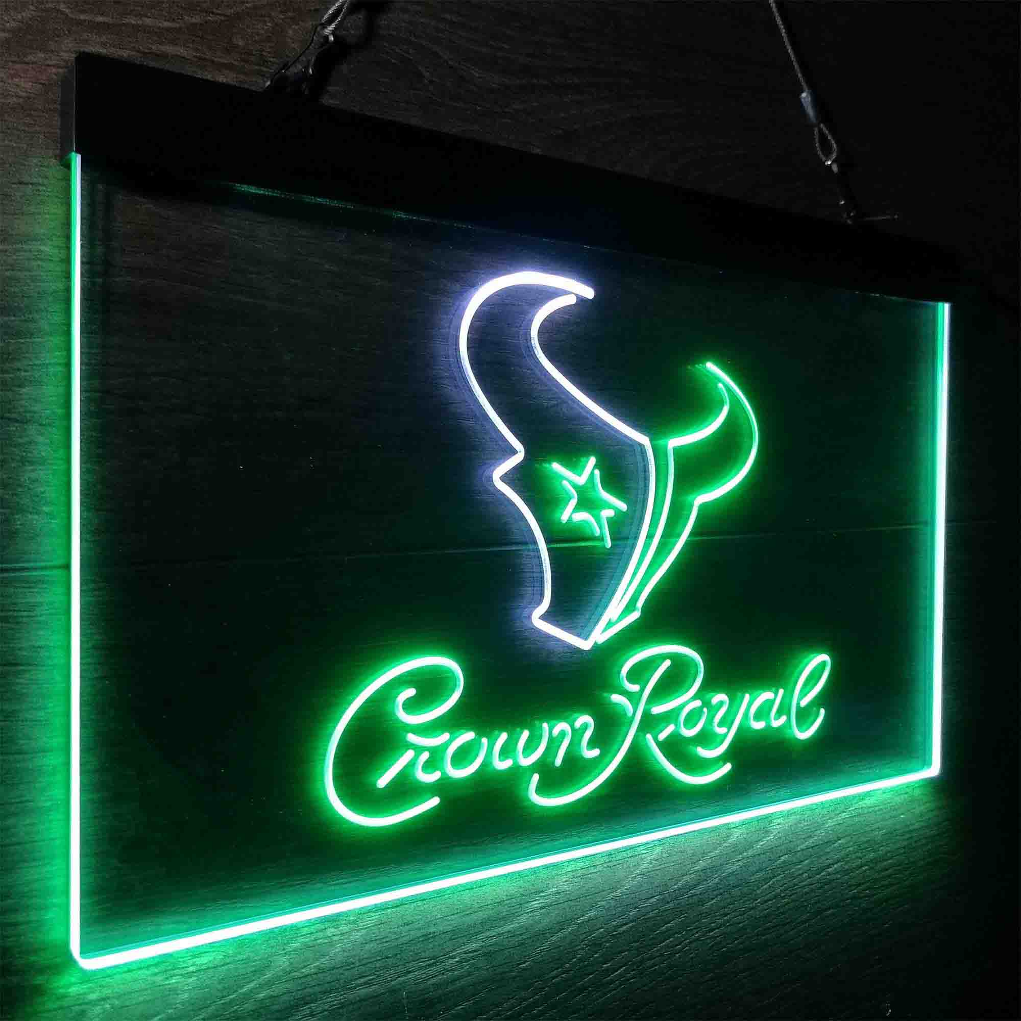 Houston Texans Crown Royal Bar Neon-Like LED Sign - Image 22