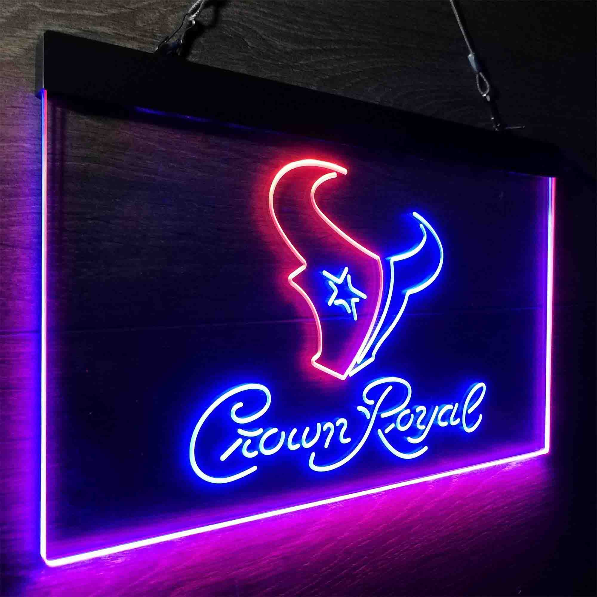 Houston Texans Crown Royal Bar Neon-Like LED Sign - Image 23