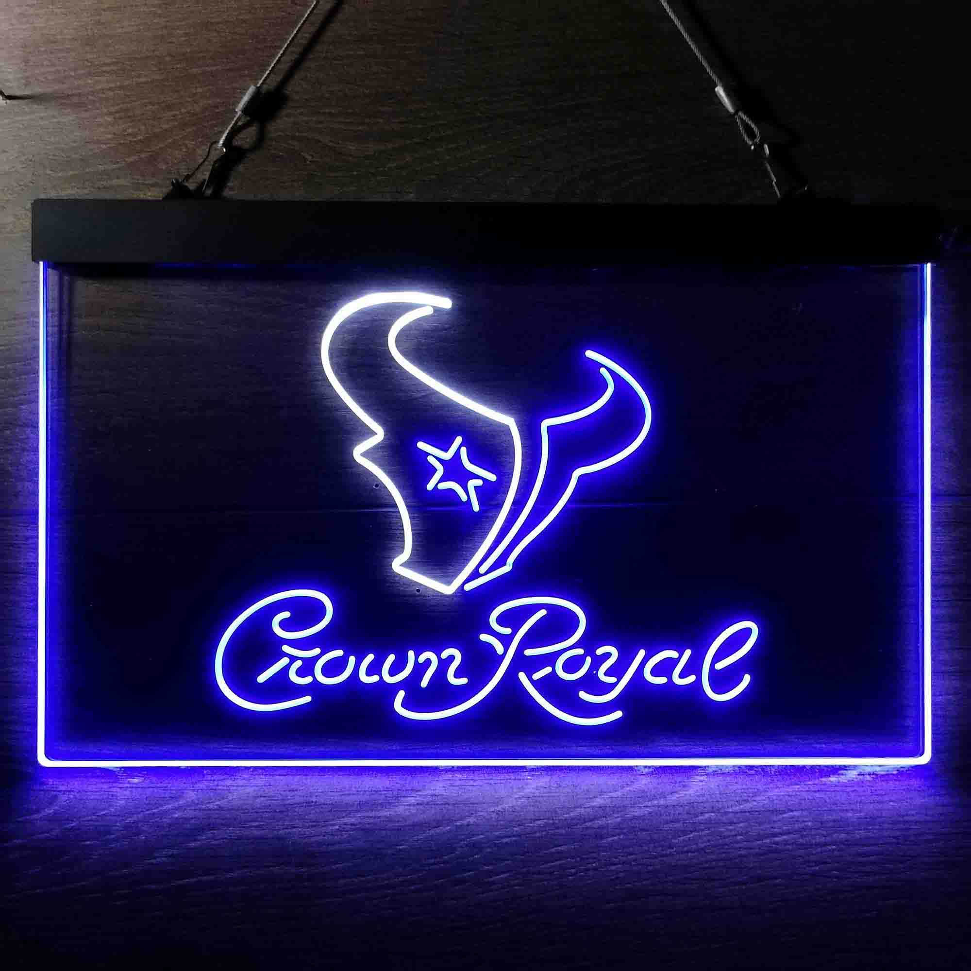 Houston Texans Crown Royal Bar Neon-Like LED Sign - Image 6