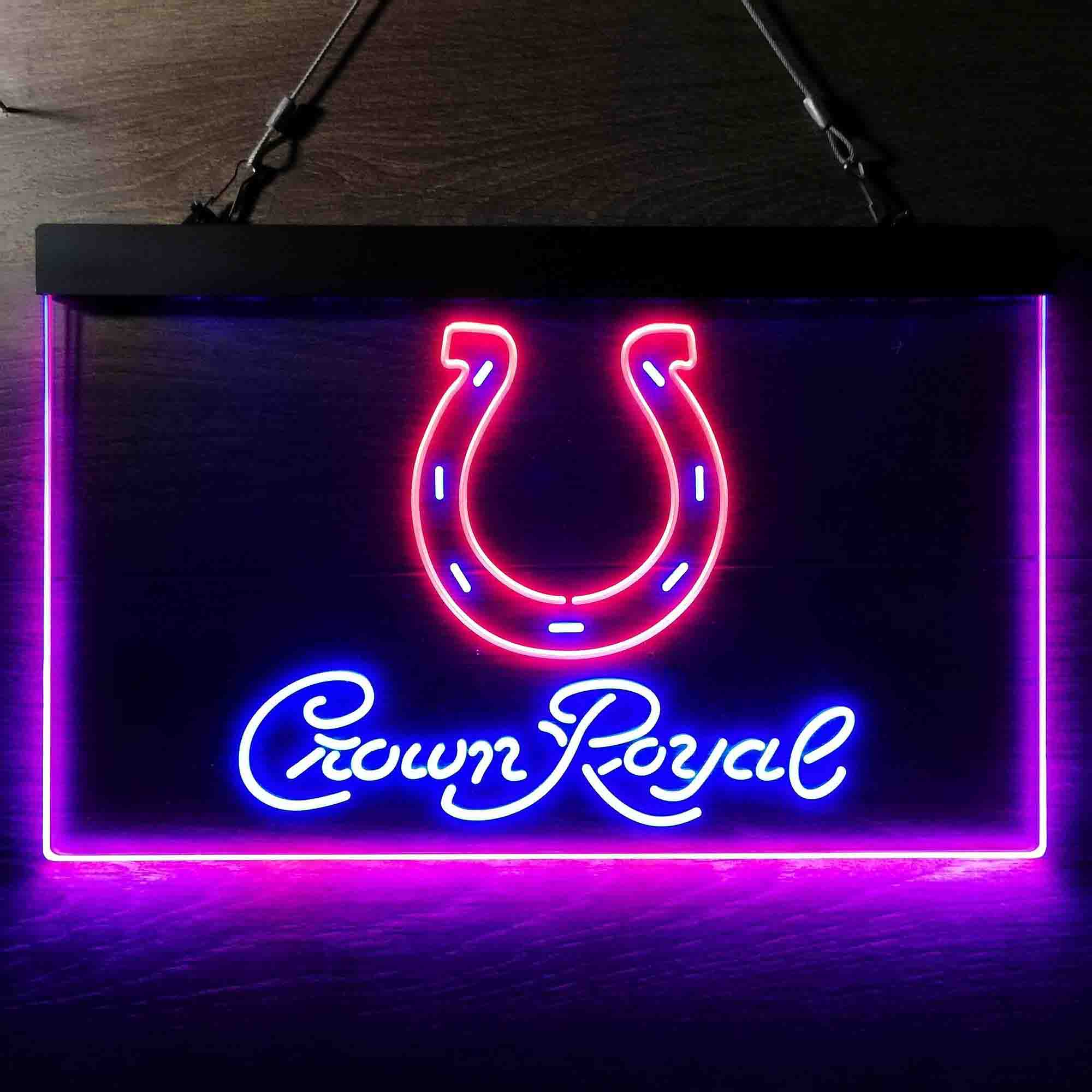 Indianapolis Colts Crown Royal Bar Neon-Like LED Sign - Image 12