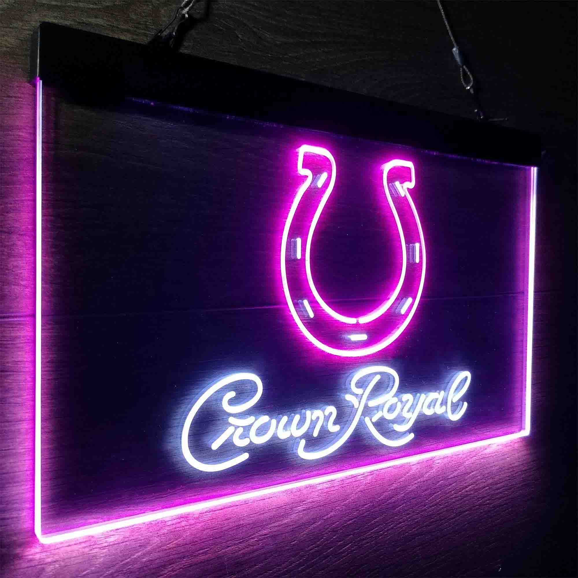 Indianapolis Colts Crown Royal Bar Neon-Like LED Sign - Image 23