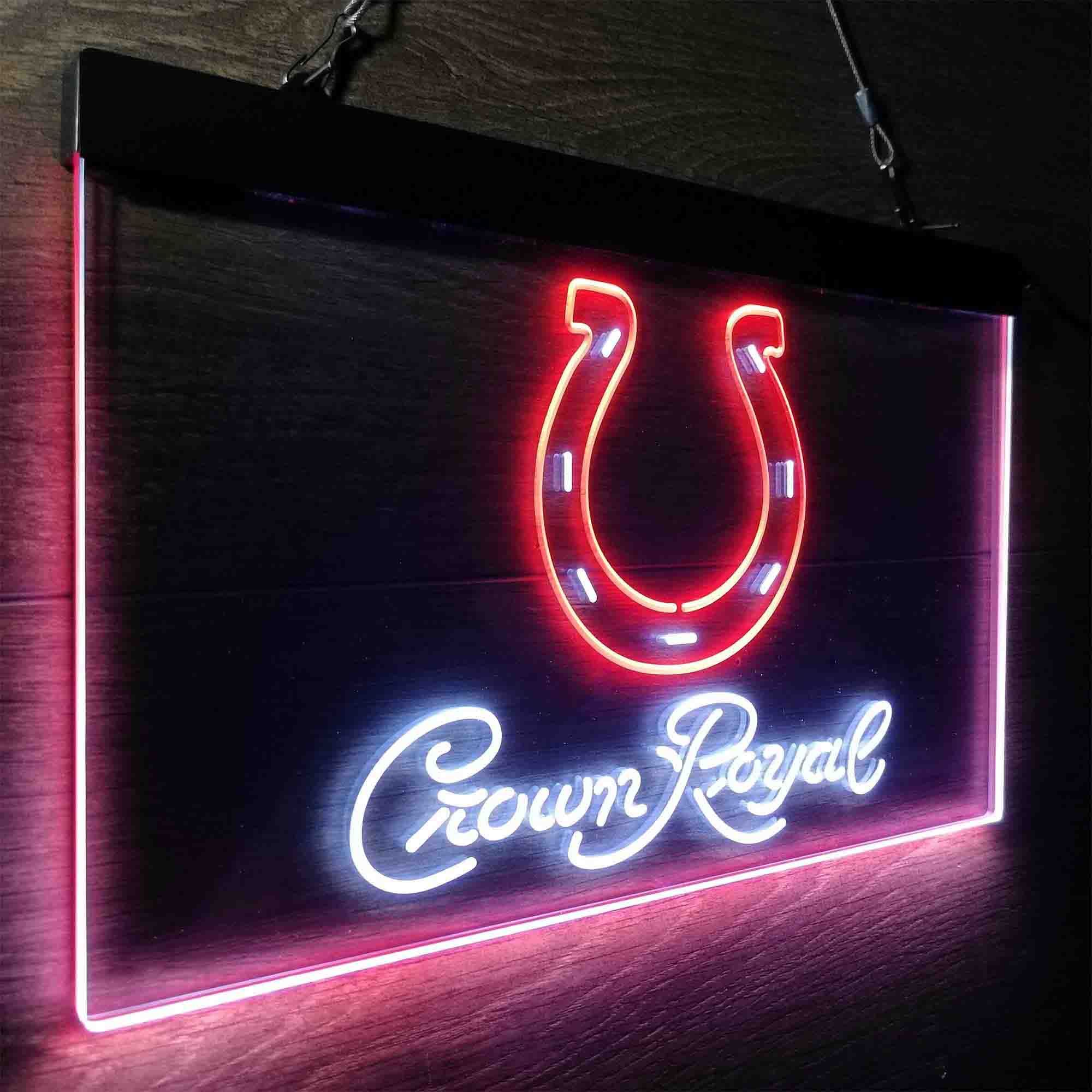 Indianapolis Colts Crown Royal Bar Neon-Like LED Sign - Image 24