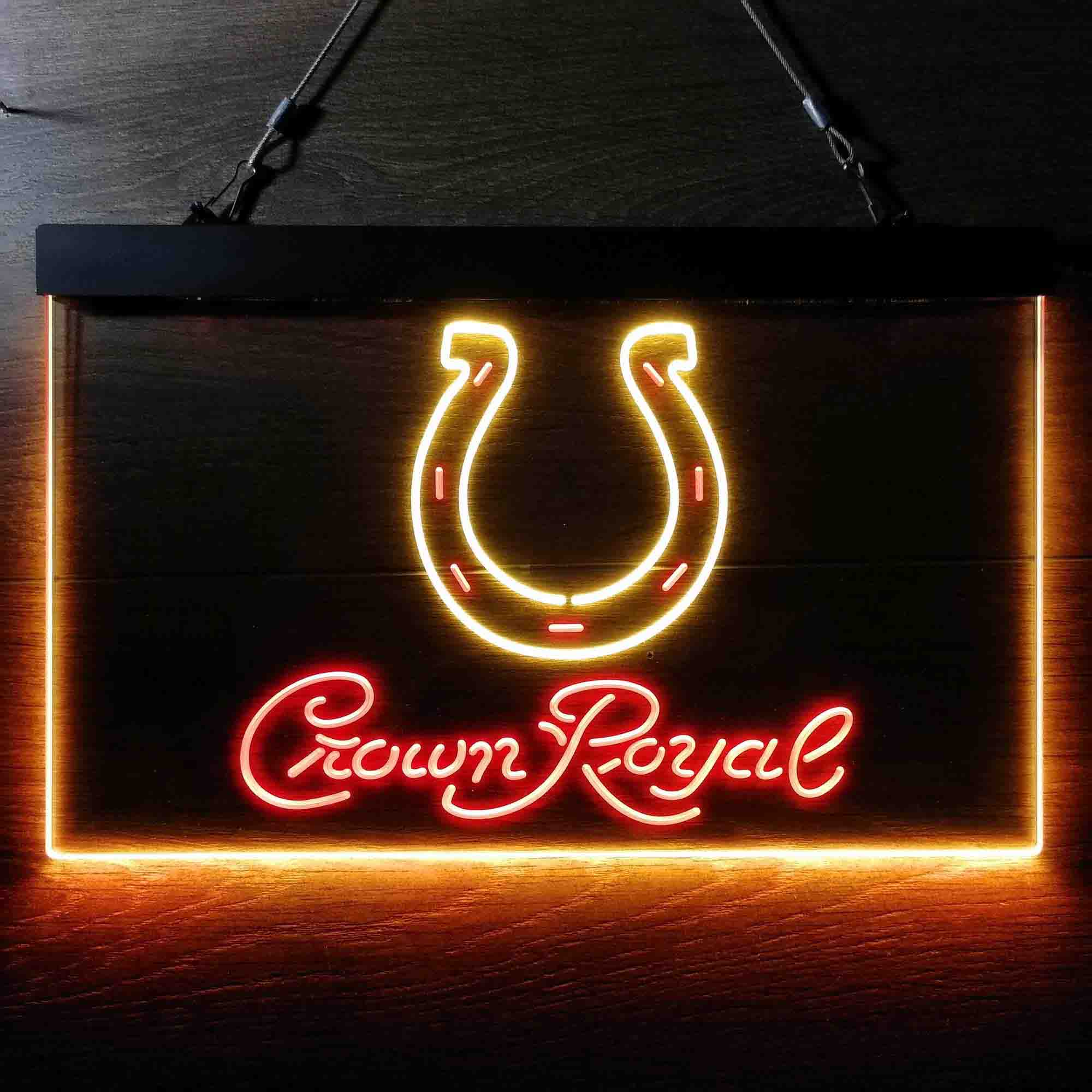 Indianapolis Colts Crown Royal Bar Neon-Like LED Sign - Image 3