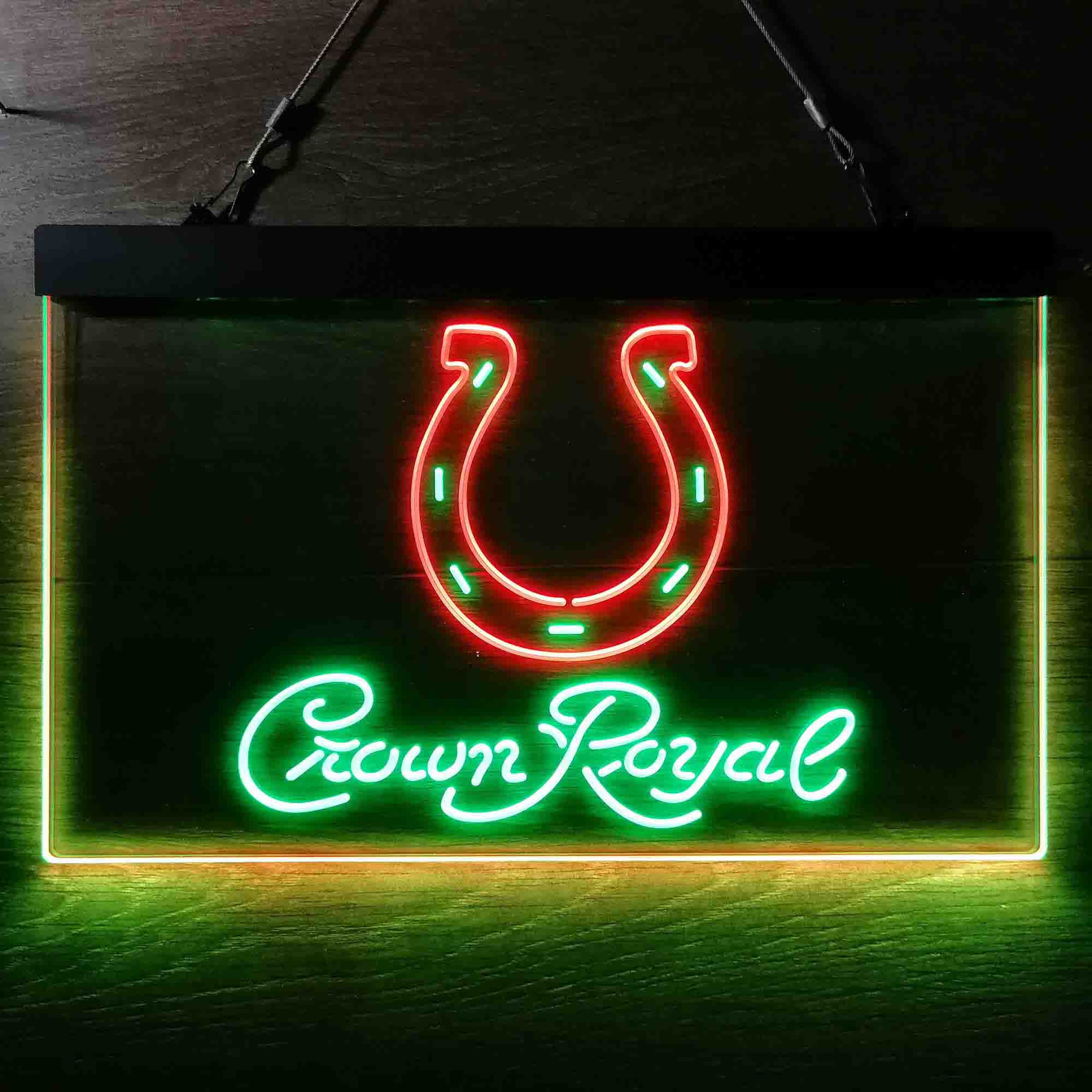 Indianapolis Colts Crown Royal Bar Neon-Like LED Sign - Image 9