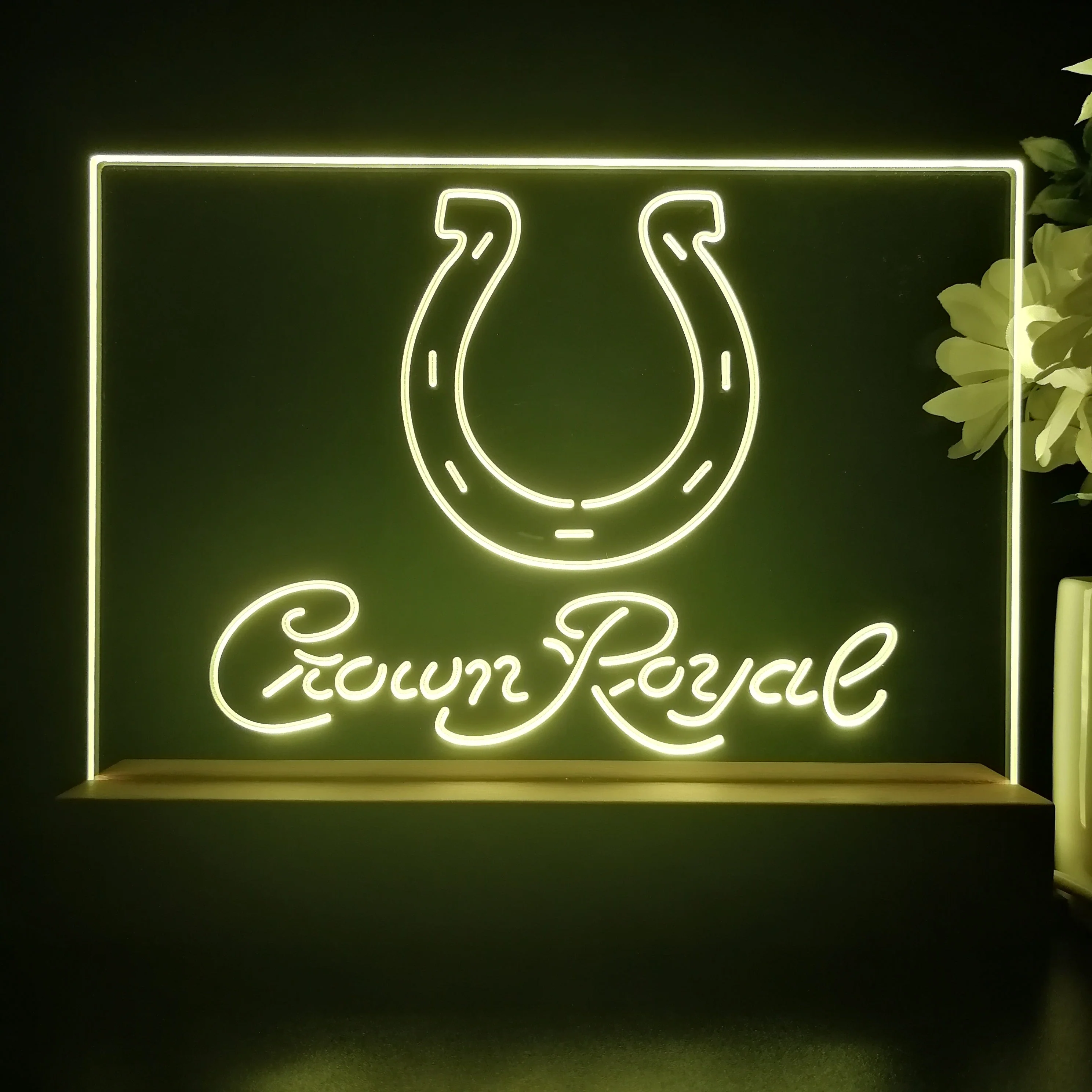 Crown Royal Bar Indianapolis Colts Est. 1953 Night Light Pub Bar Lamp - Image 2