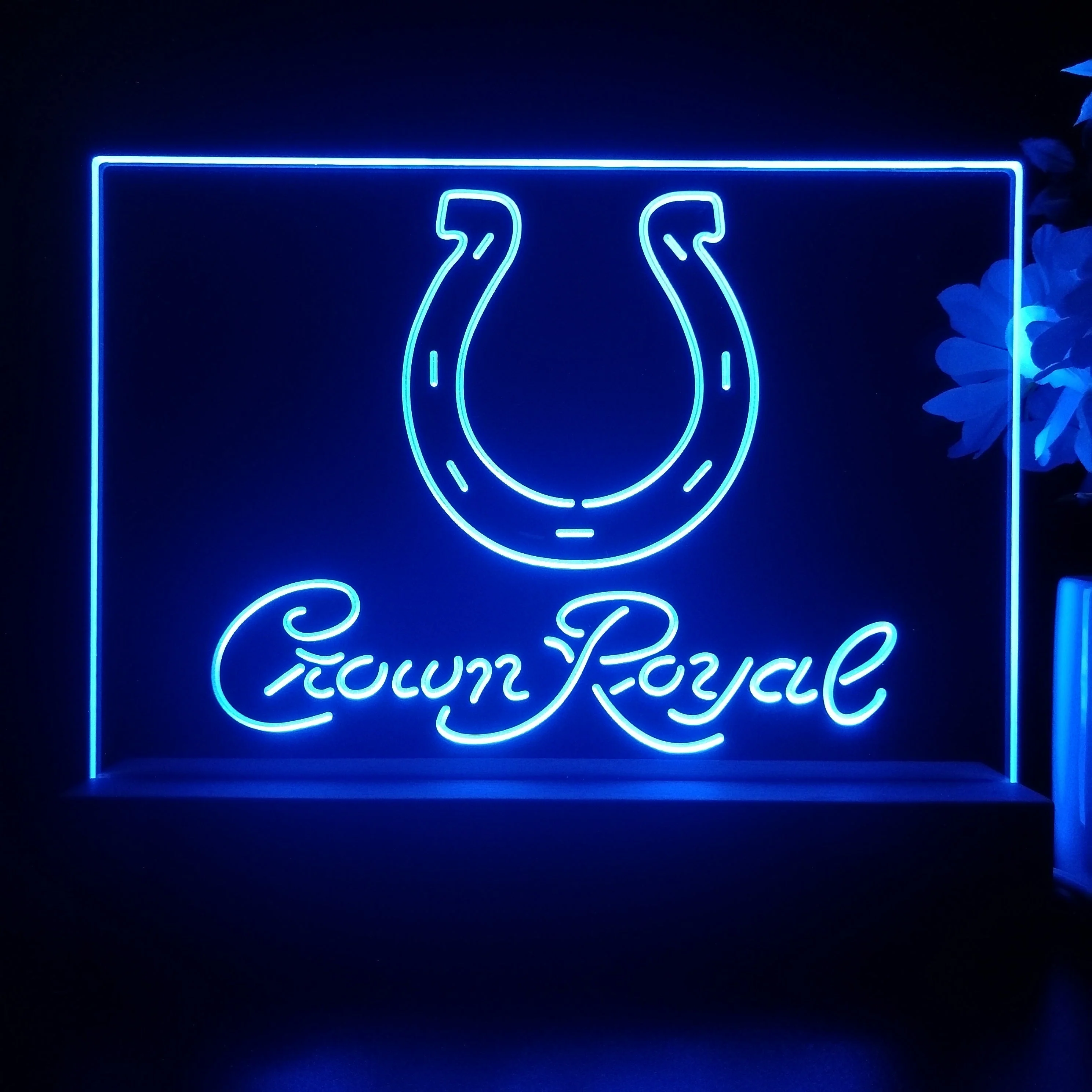 Crown Royal Bar Indianapolis Colts Est. 1953 Night Light Pub Bar Lamp - Image 3