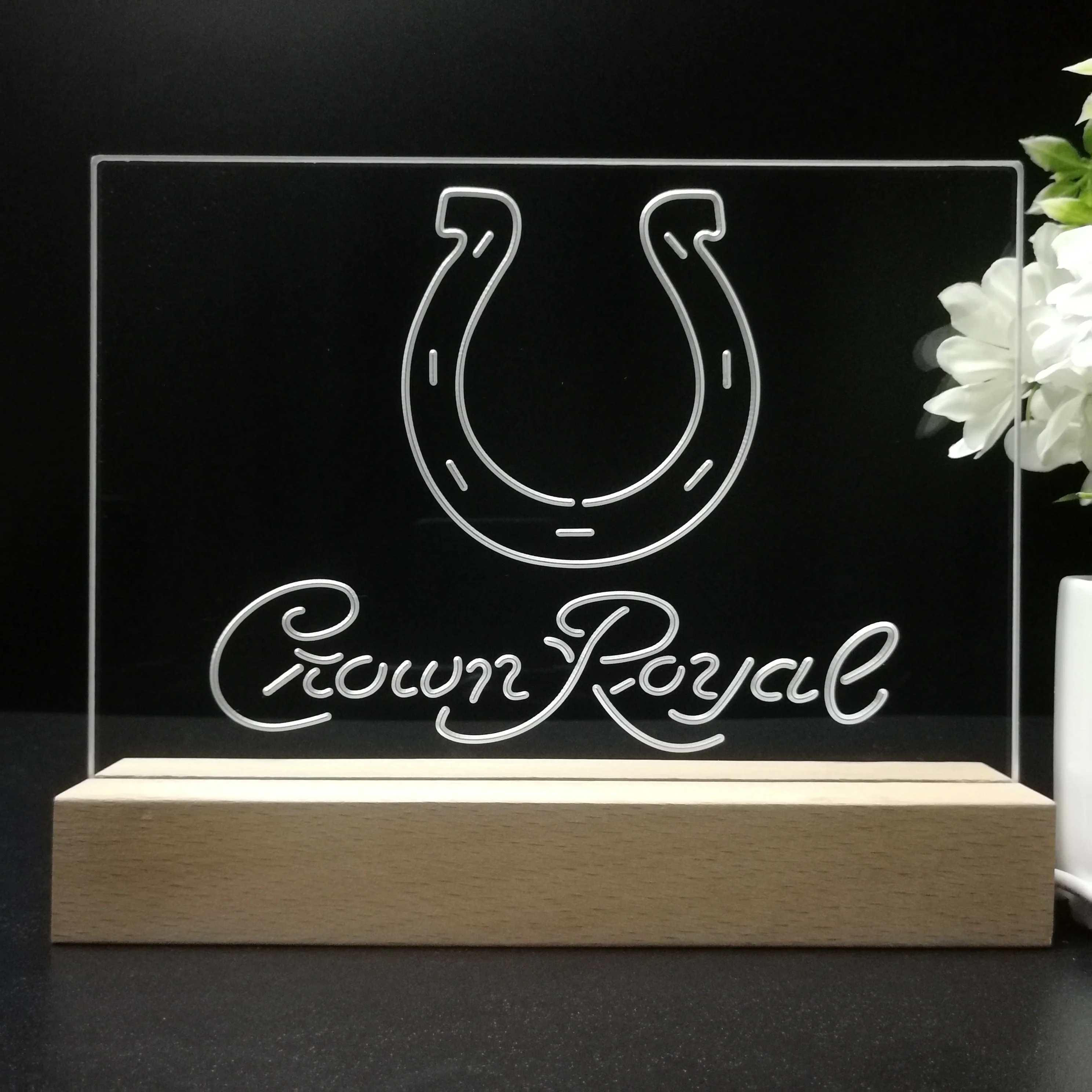Crown Royal Bar Indianapolis Colts Est. 1953 Night Light Pub Bar Lamp - Image 8