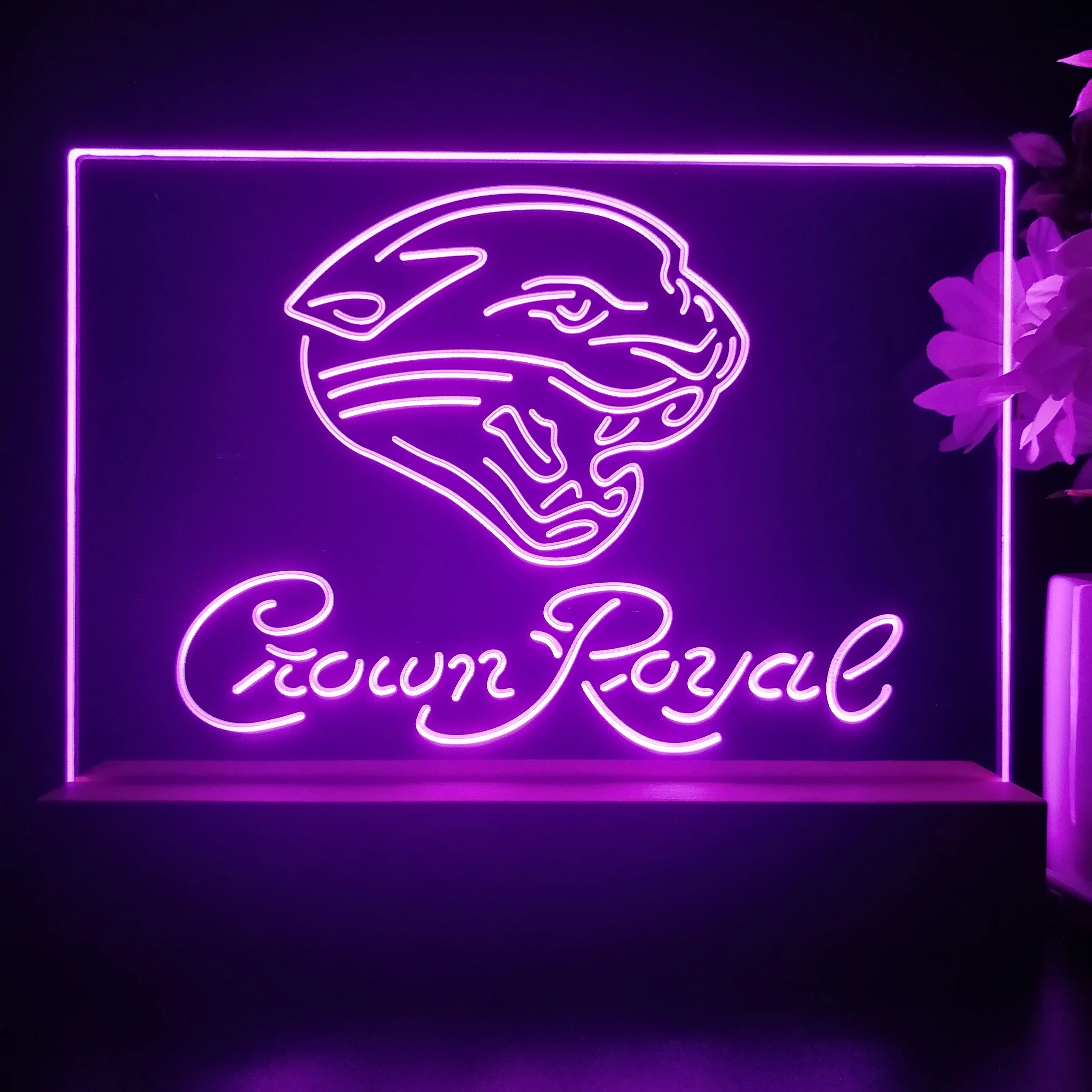 Crown Royal Bar Jacksonville Jaguars Est. 1995 Night Light Pub Bar Lamp - Image 4