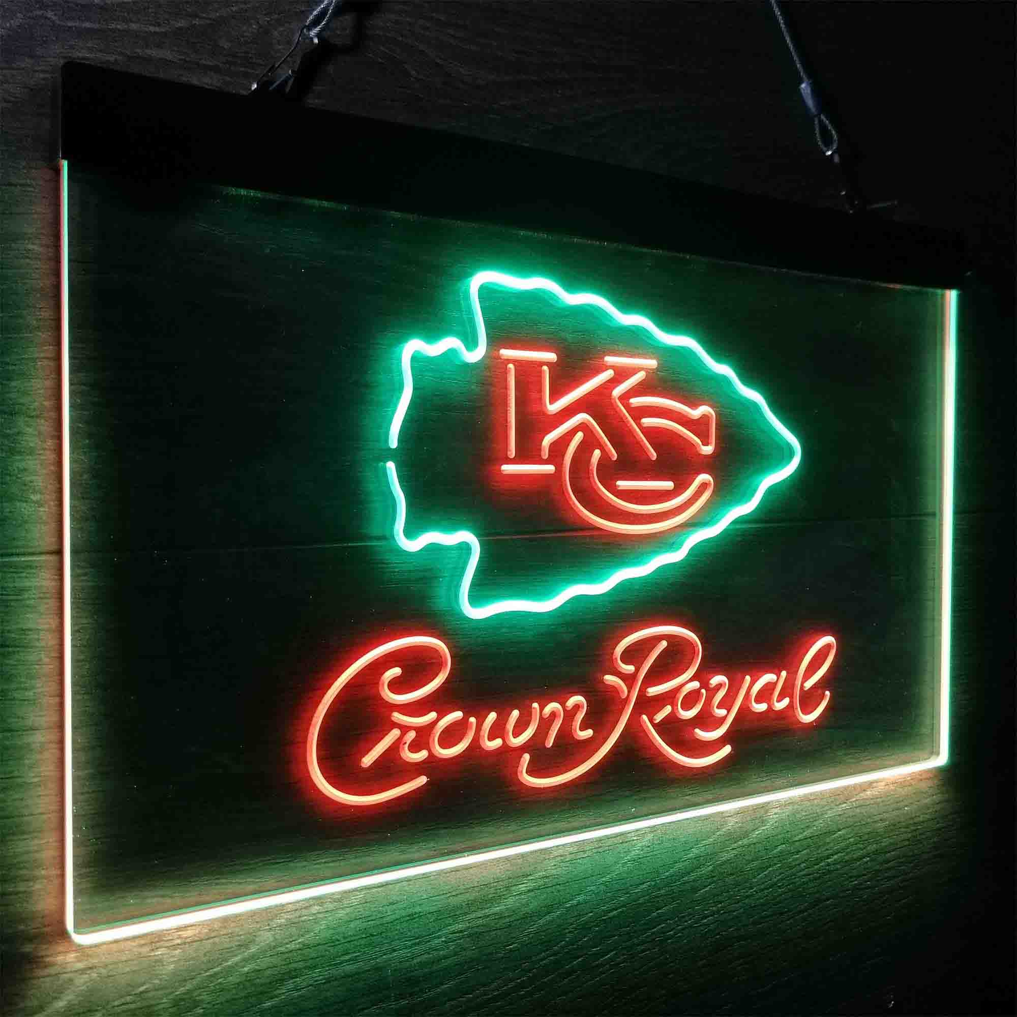 Kansas City Chiefs Crown Royal Neon-Like LED Sign - Image 15