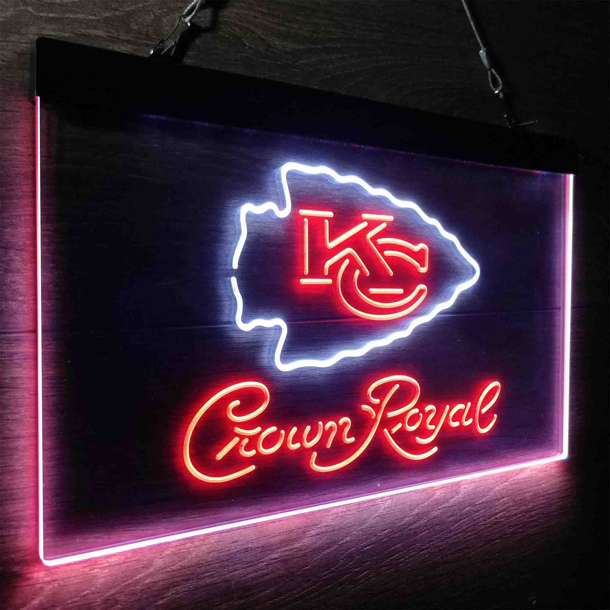 Kansas City Chiefs Crown Royal Neon-Like LED Sign - Image 25