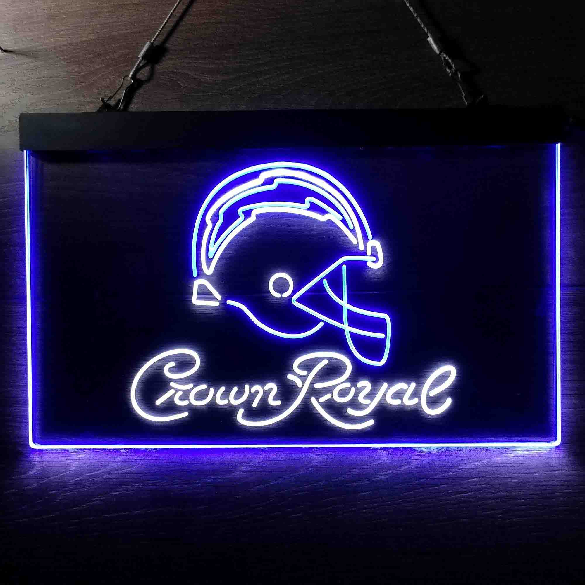 Los Angeles Chargers Crown Royal Neon-Like LED Sign - Image 6