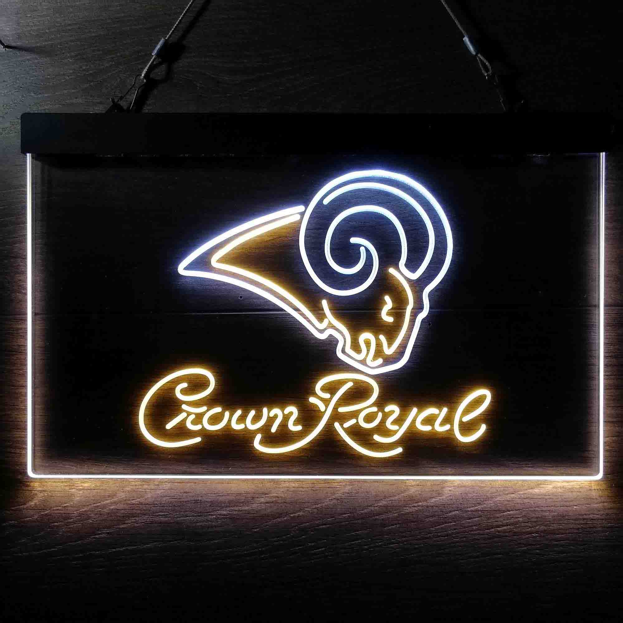 Los Angeles Rams Crown Royal Bar Neon-Like LED Sign - Image 11